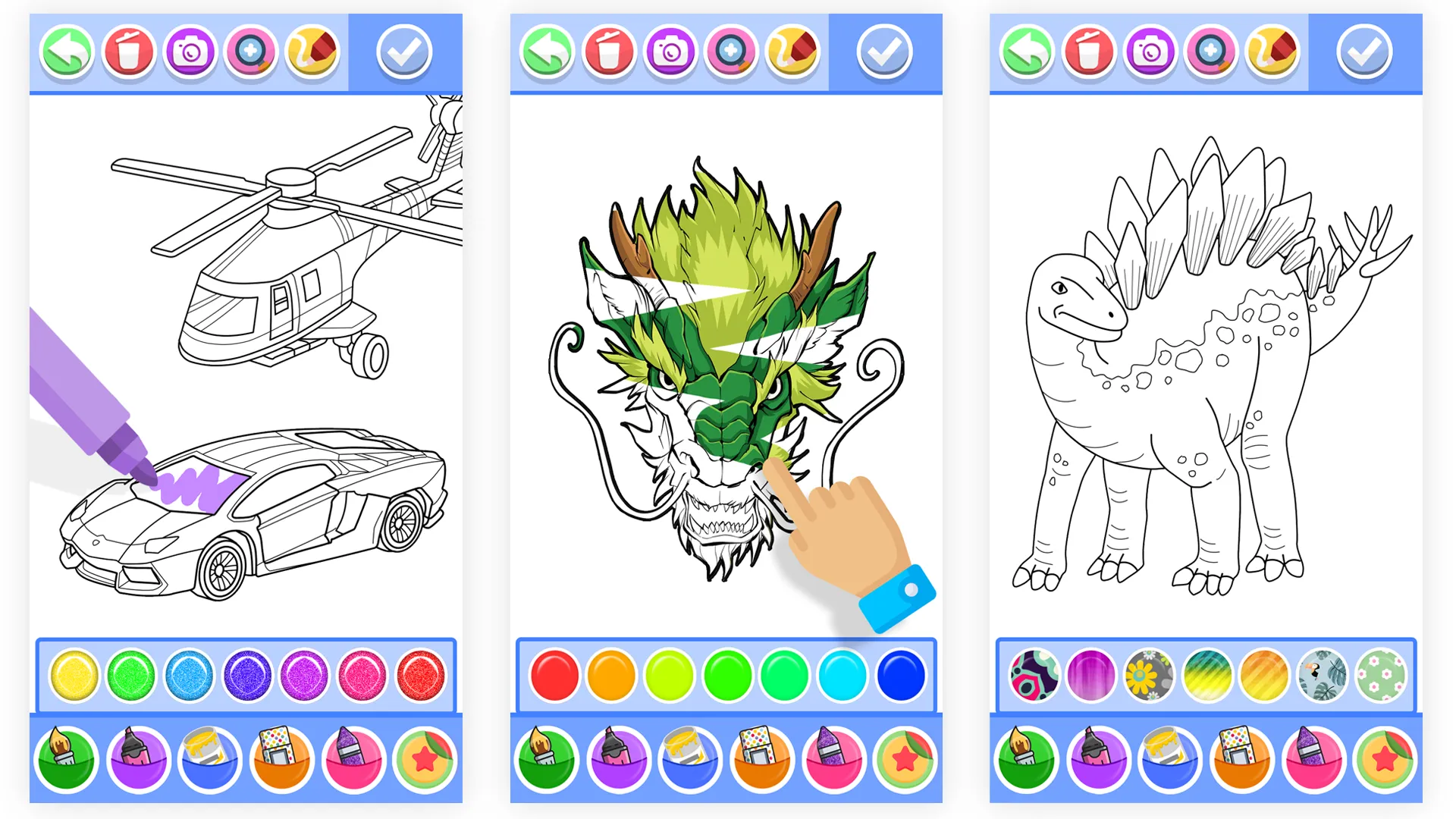 Dragon Coloring & Drawing Game | Indus Appstore | Screenshot