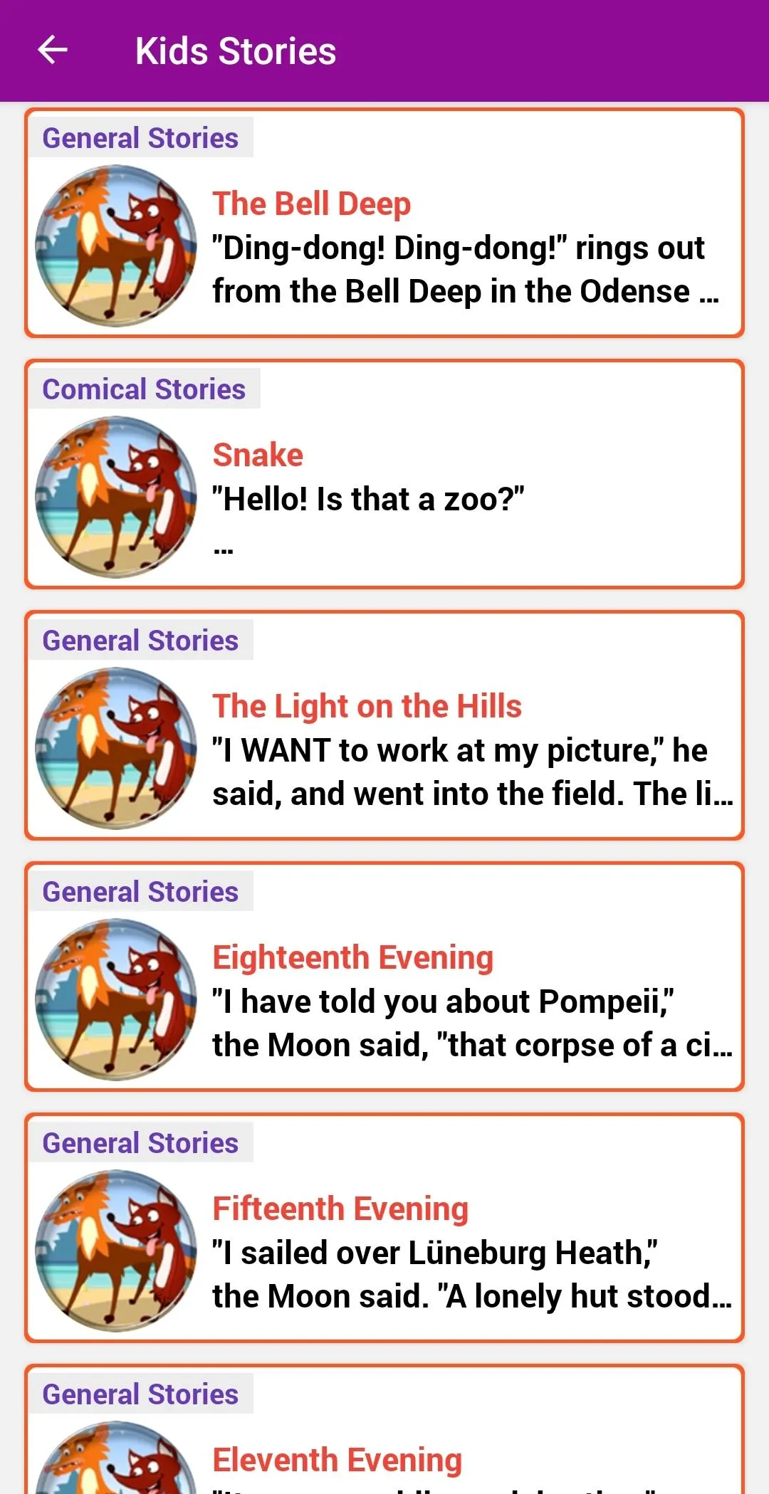 Kids English Stories | Indus Appstore | Screenshot