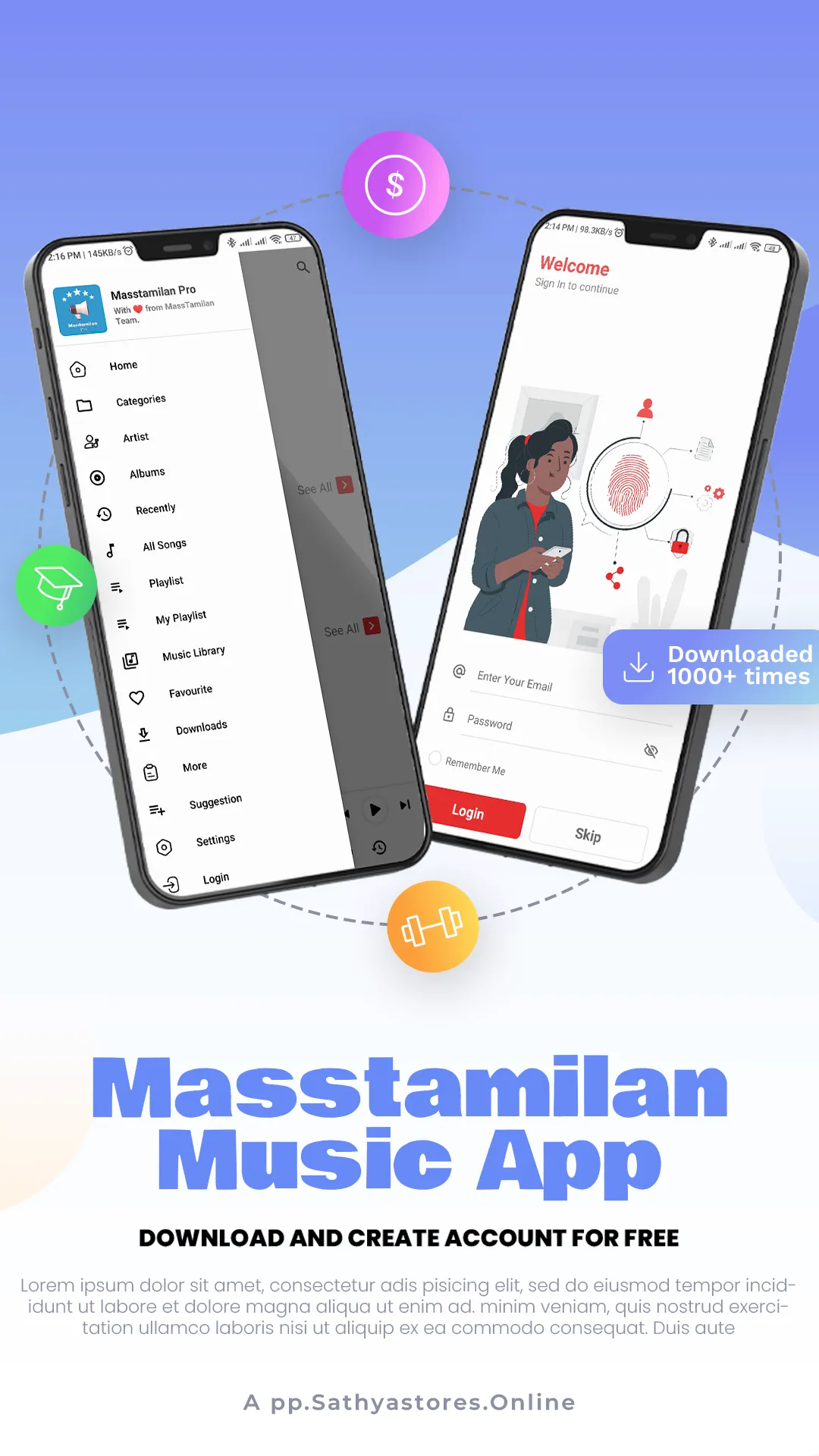 Masstamilan - Tamil Mp3 Songs | Indus Appstore | Screenshot