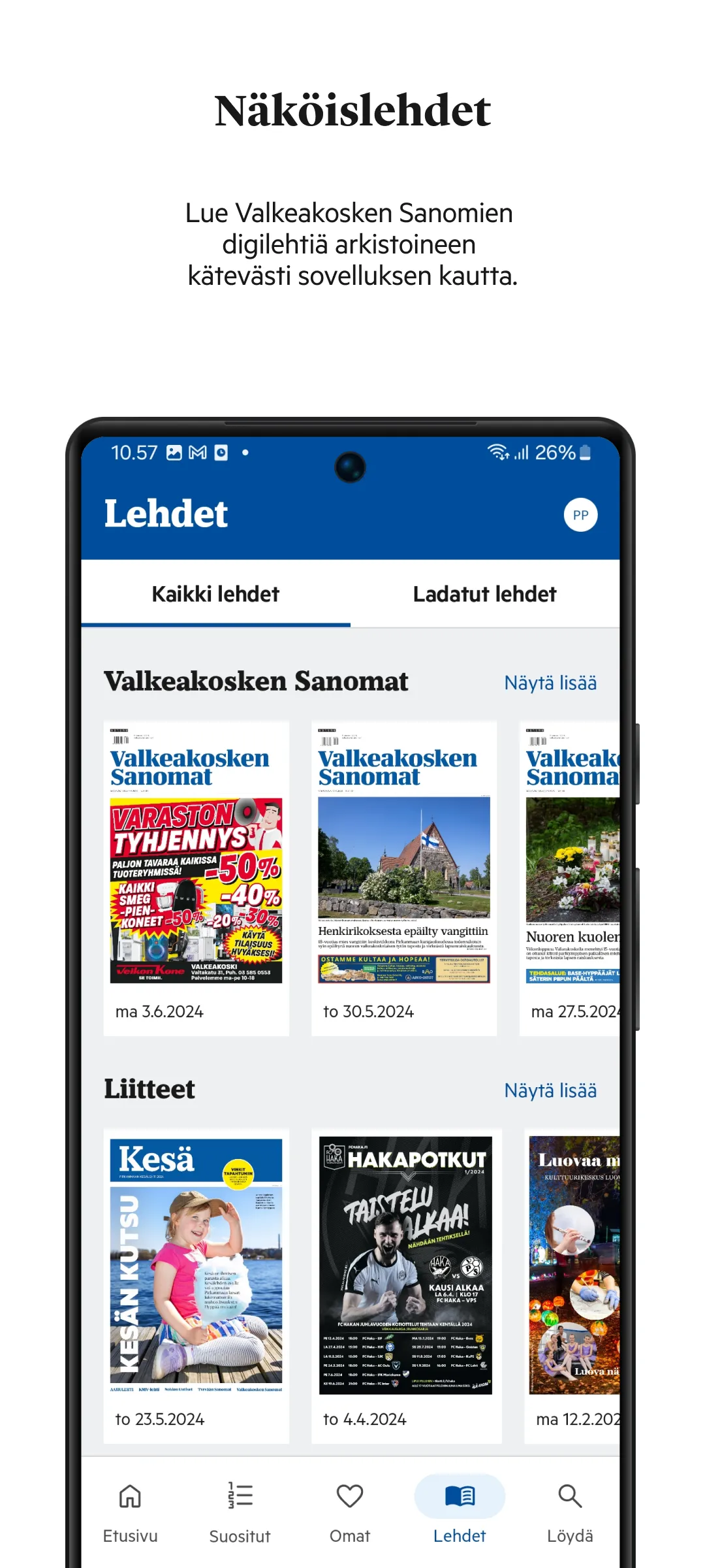 Valkeakosken Sanomat | Indus Appstore | Screenshot