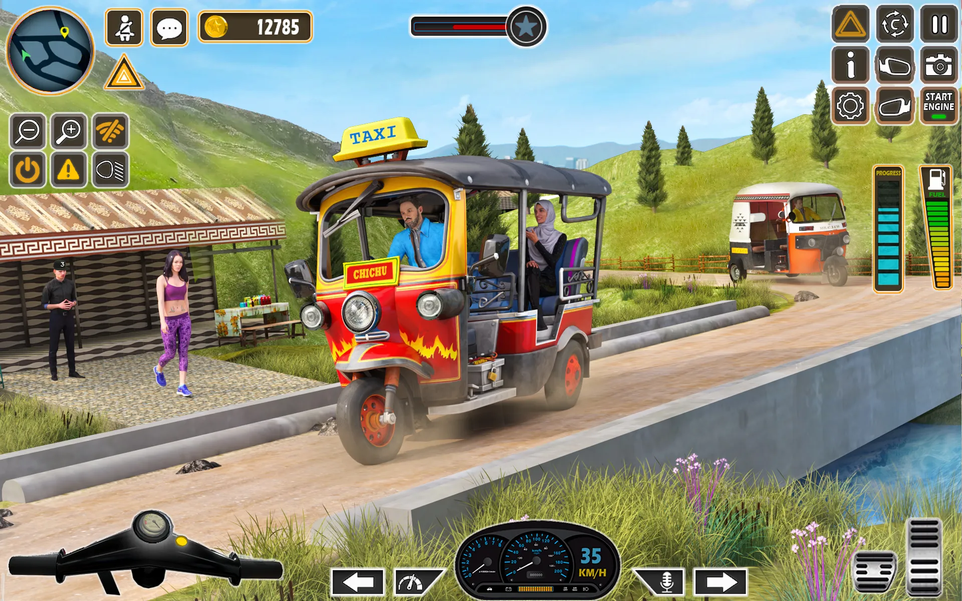 Modern Rickshaw Driver Game 3D | Indus Appstore | Screenshot