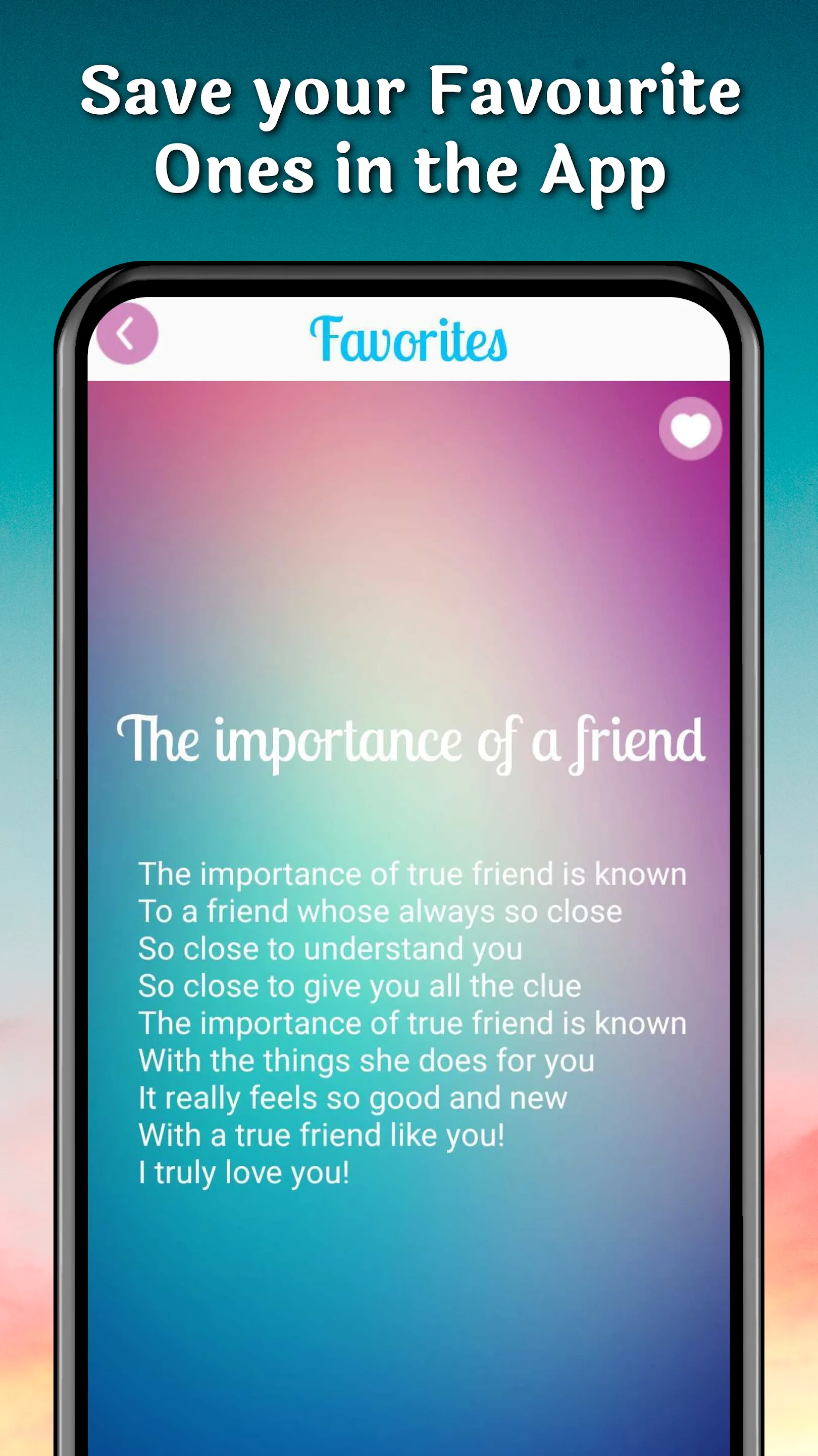 Cute Friendship Poems & Quotes | Indus Appstore | Screenshot