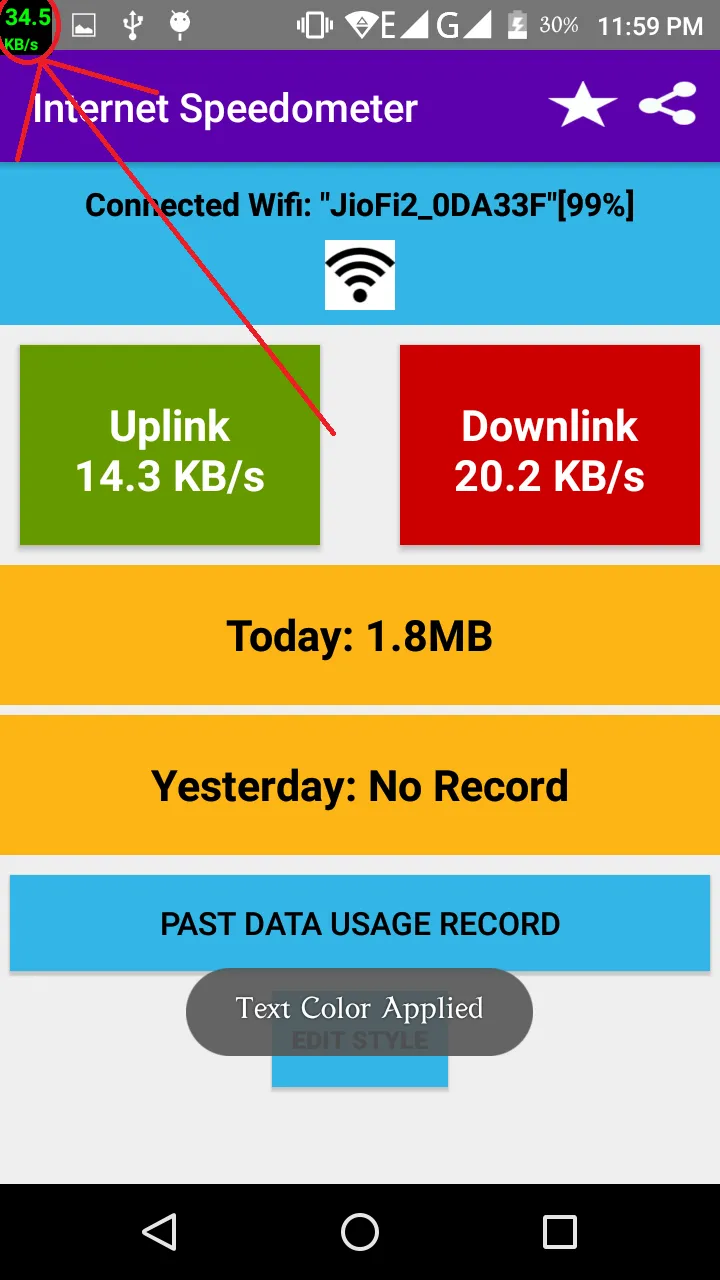 Internet Speedometer | Indus Appstore | Screenshot