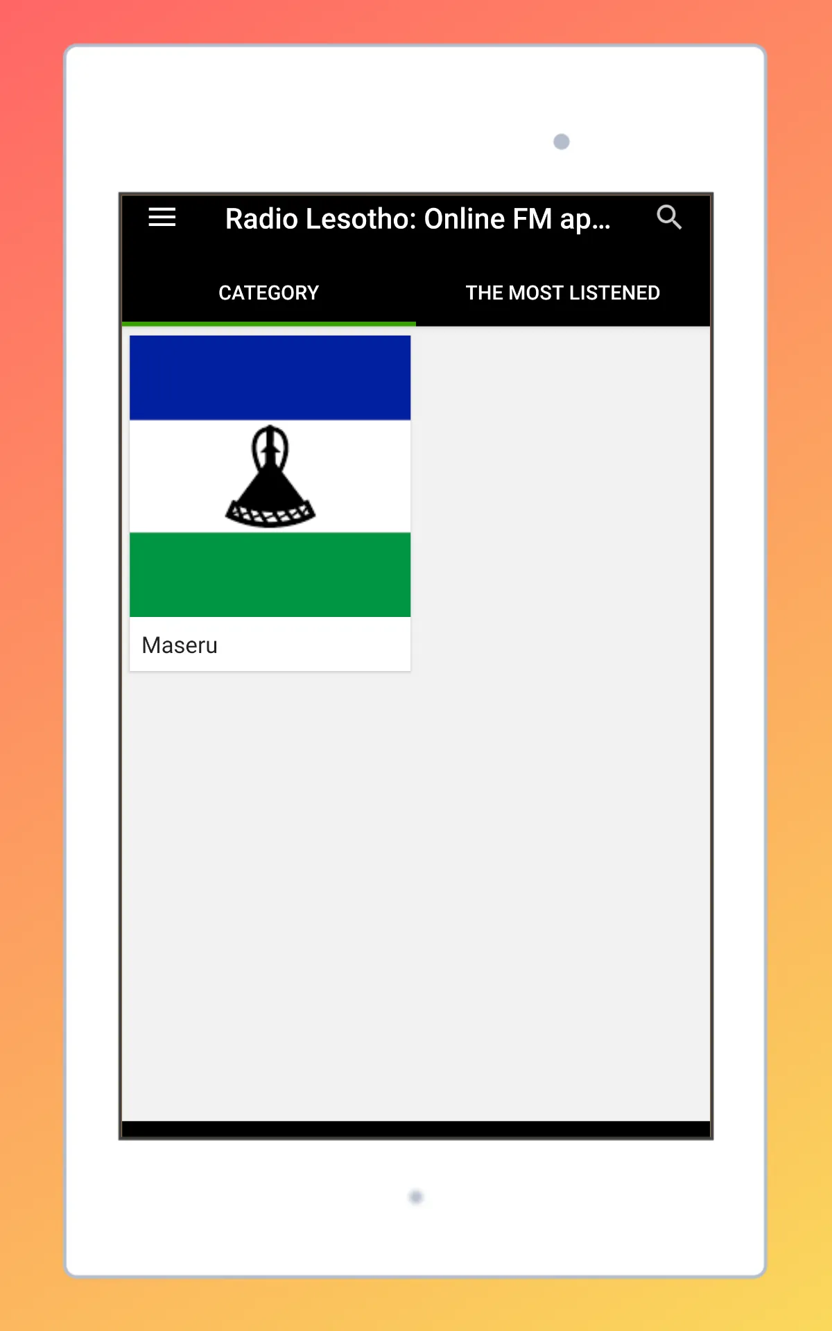 Radio Lesotho FM: Radio Online | Indus Appstore | Screenshot