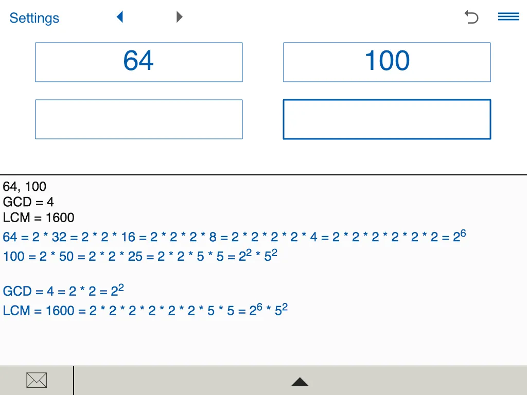 GCD and LCM calculator | Indus Appstore | Screenshot