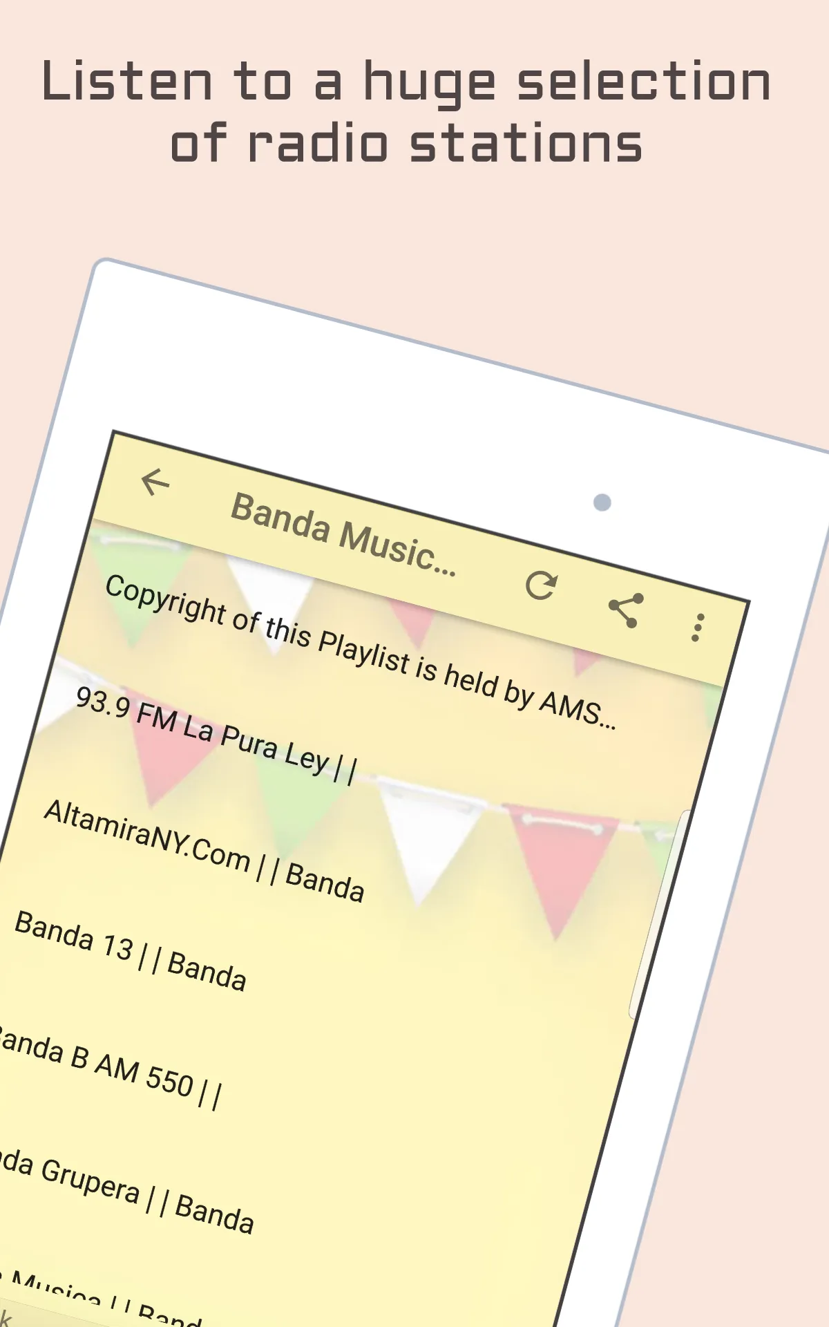 Banda Music Radio Stations | Indus Appstore | Screenshot