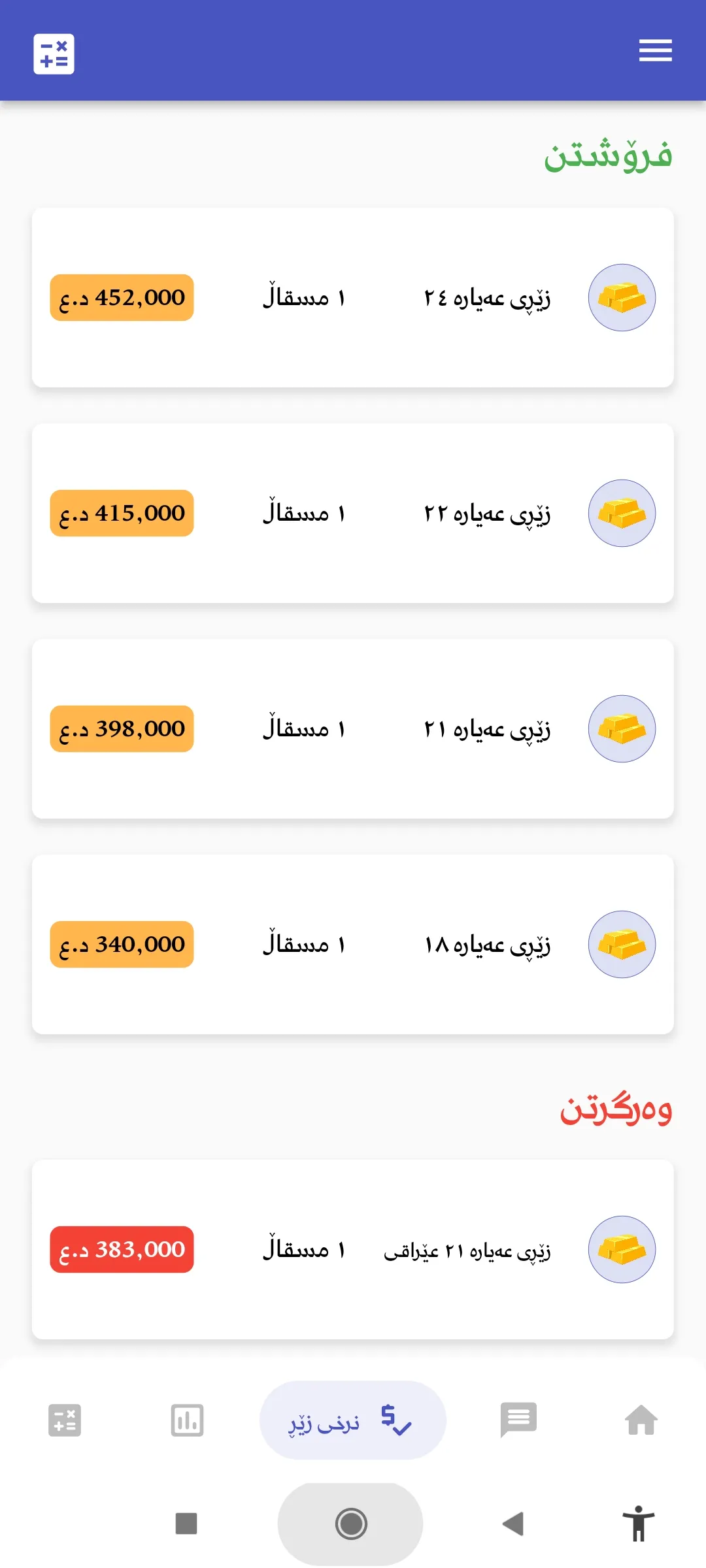 بازاڕی دۆلار البورصة العراقیة | Indus Appstore | Screenshot
