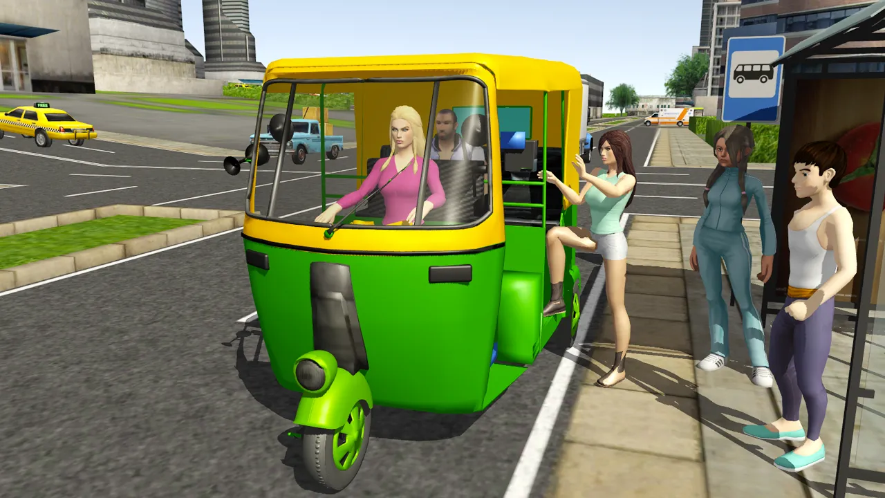 Tuk Tuk Rickshaw City Driving | Indus Appstore | Screenshot