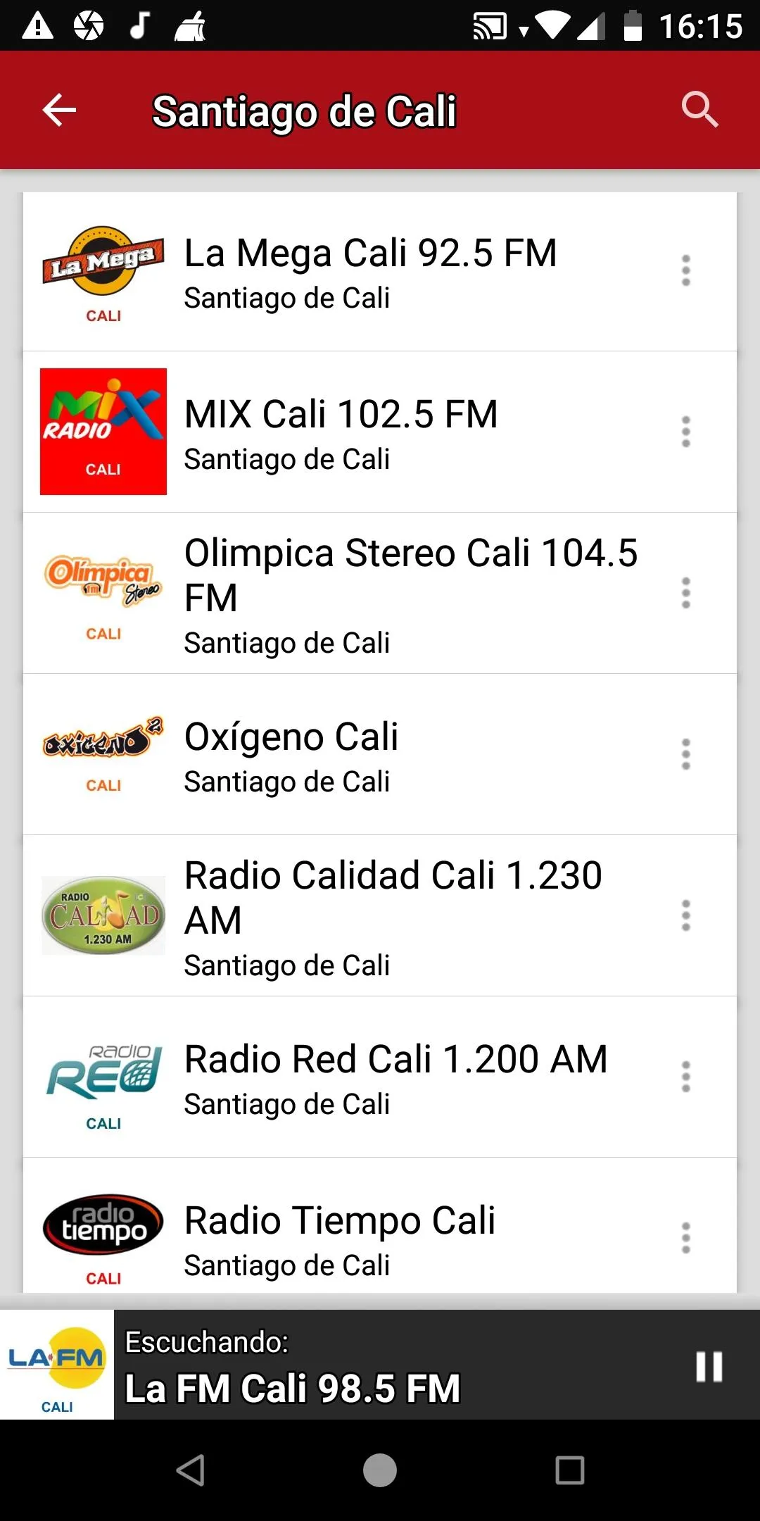 Radios from Santiago de Cali | Indus Appstore | Screenshot