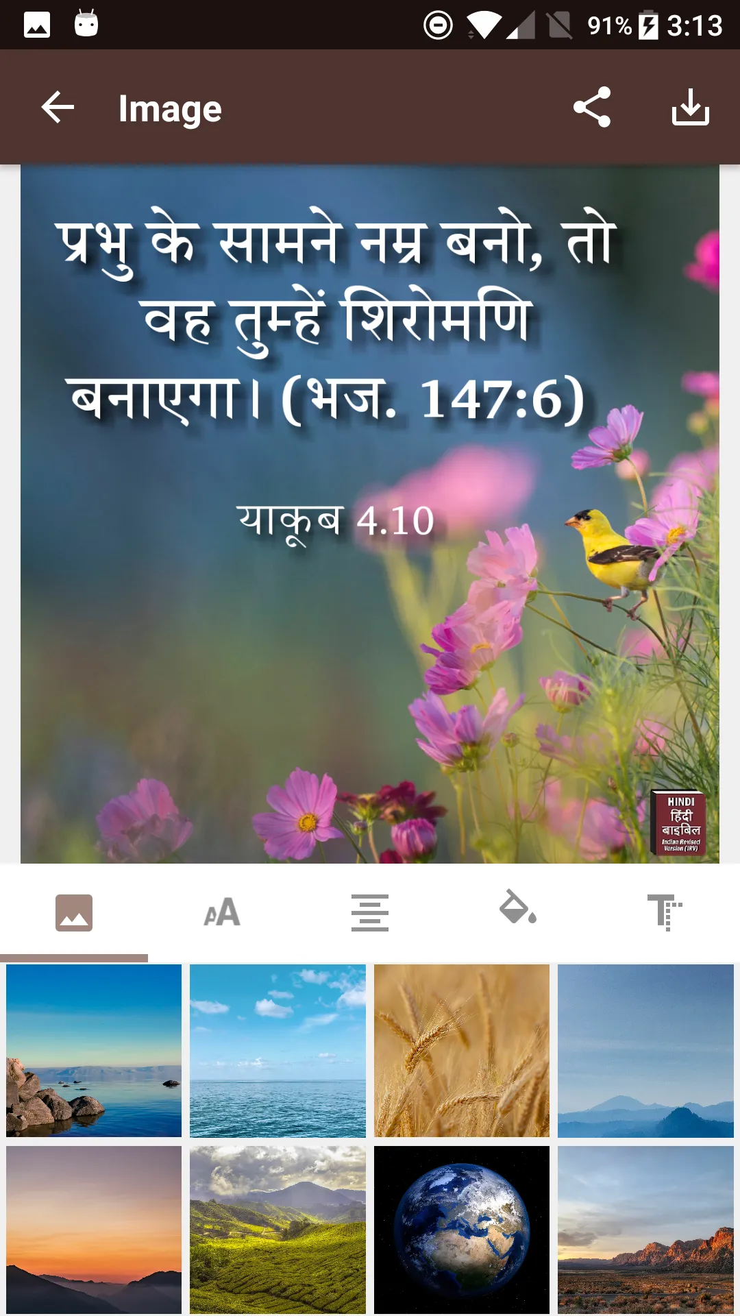 Hindi Bible (हिंदी बाइबिल) | Indus Appstore | Screenshot