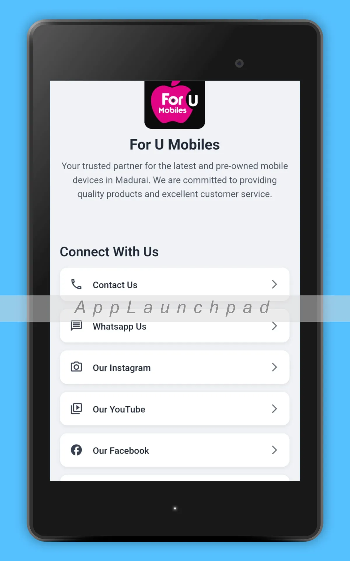 For U Mobiles | Indus Appstore | Screenshot