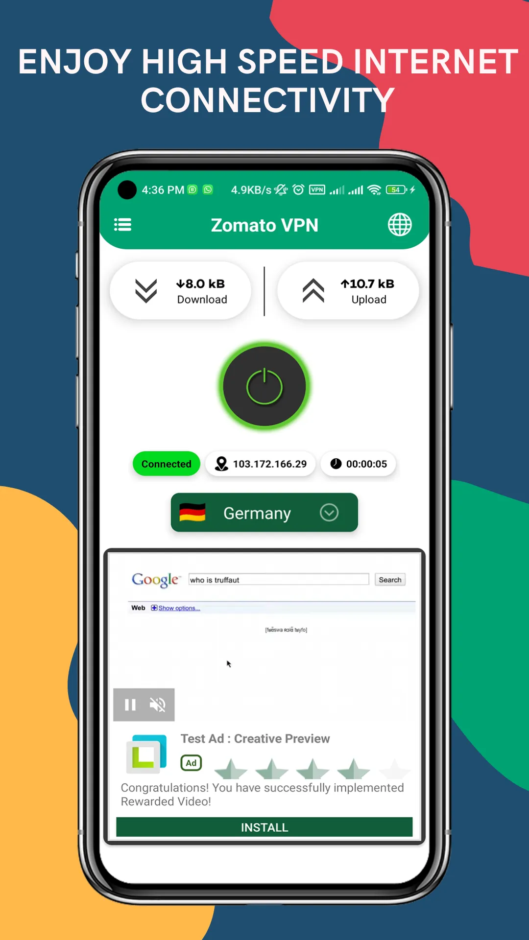 Infinity VPN-Secure Proxy VPN | Indus Appstore | Screenshot