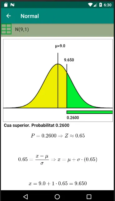 Distribució Normal | Indus Appstore | Screenshot