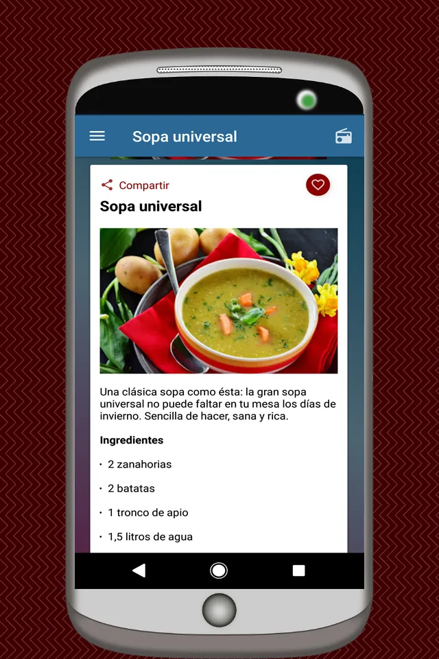 Recetas de Sopas y Caldos | Indus Appstore | Screenshot