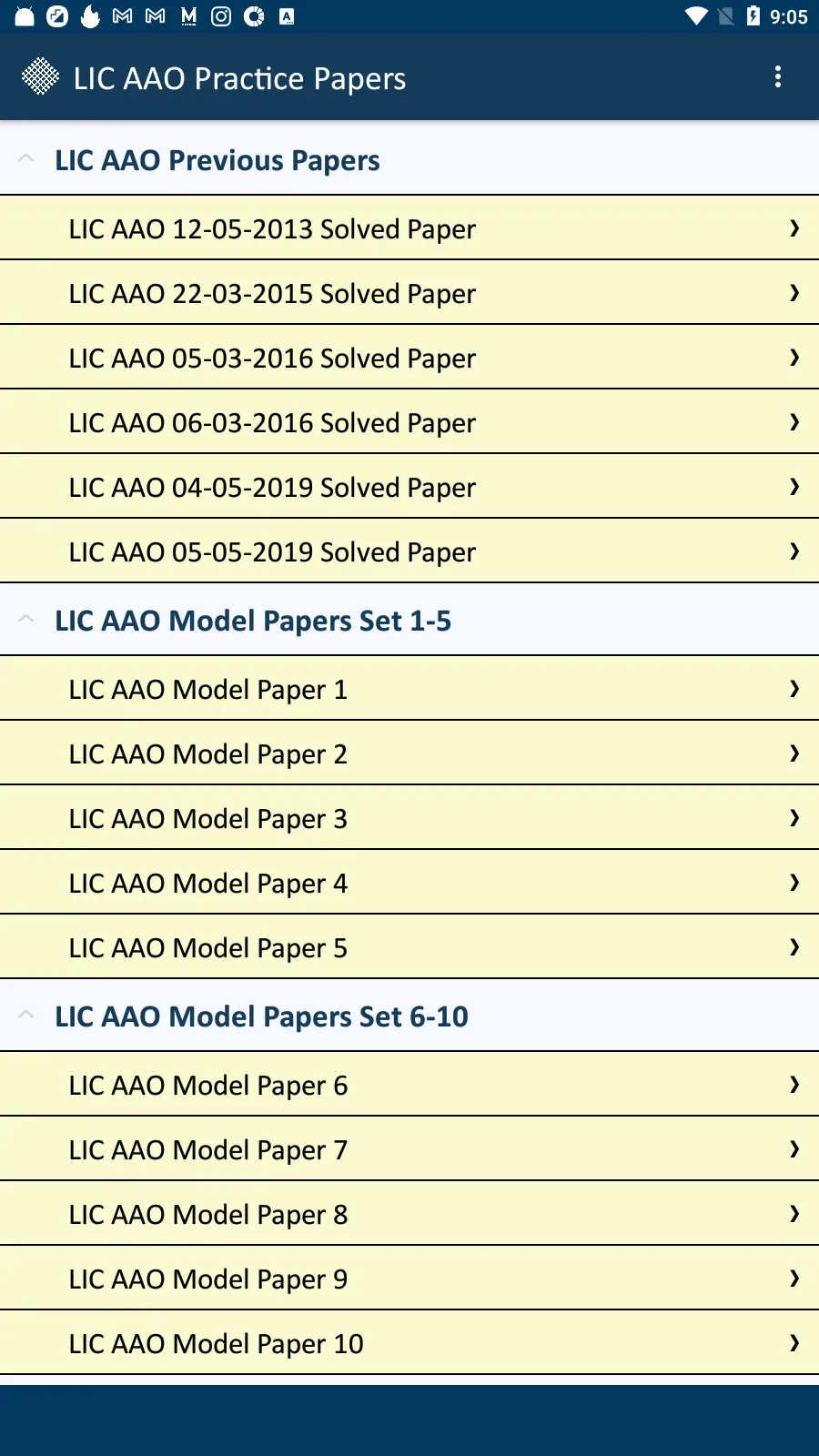 LIC AAO Practice Tests | Indus Appstore | Screenshot