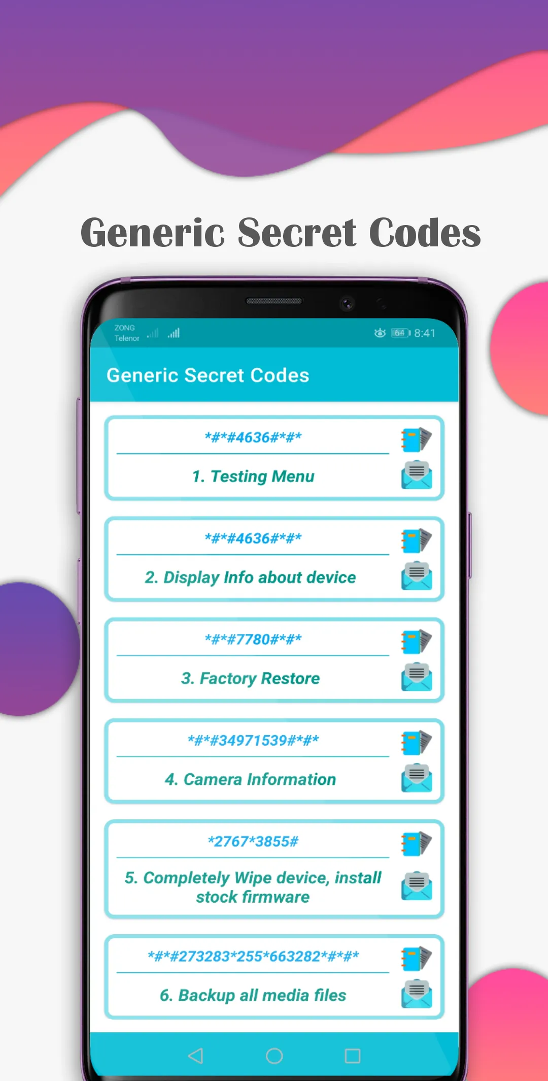 Latest Mobile Secret Codes | Indus Appstore | Screenshot