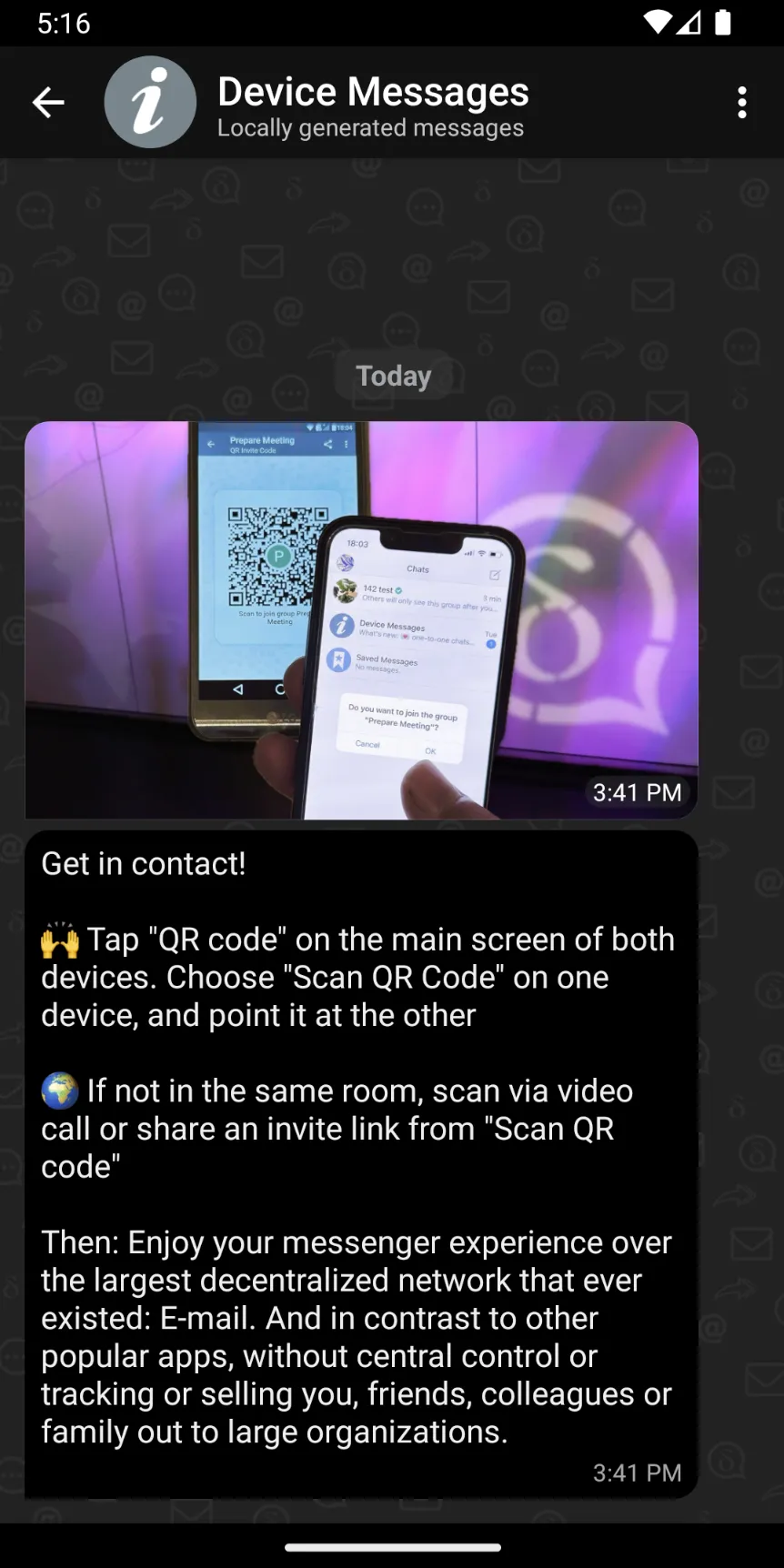 Delta Chat | Indus Appstore | Screenshot