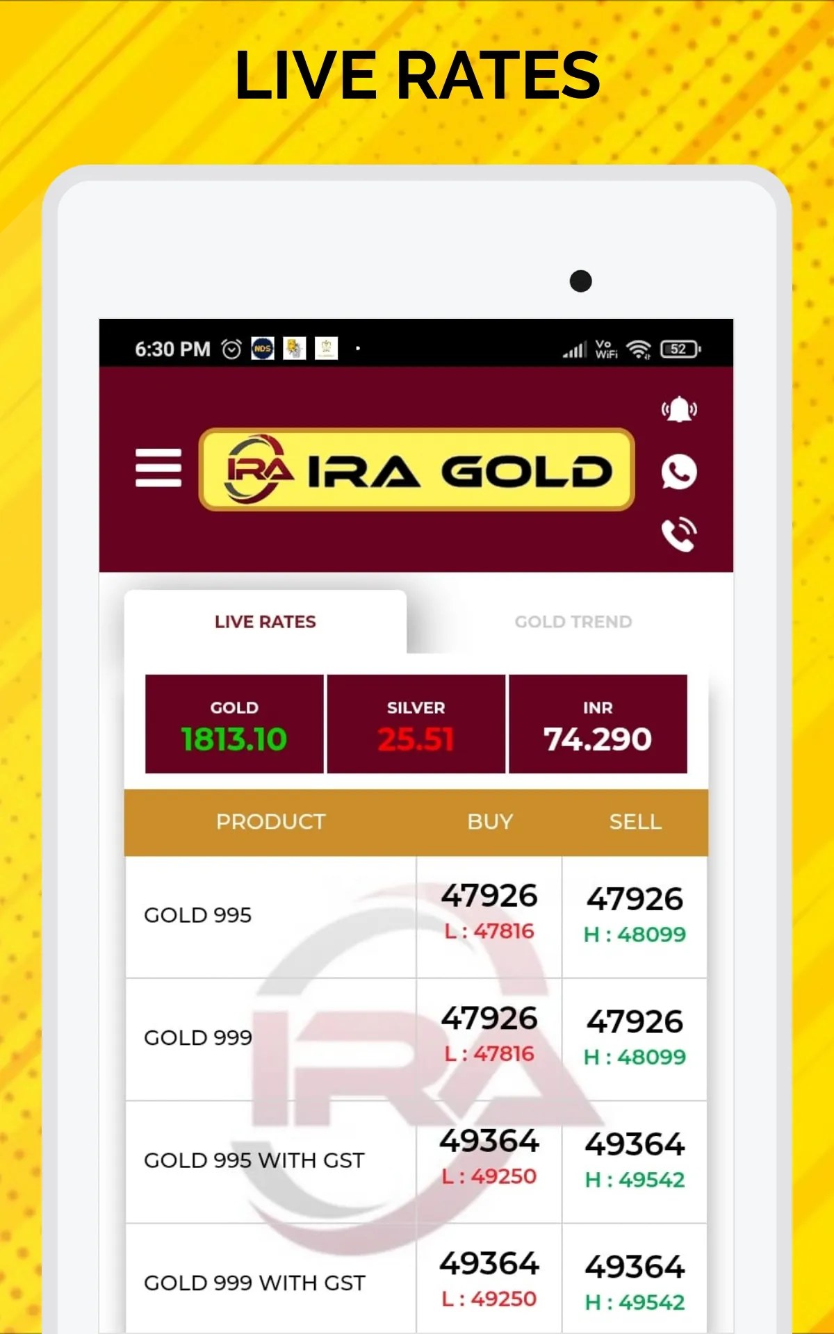 Ira Gold | Indus Appstore | Screenshot