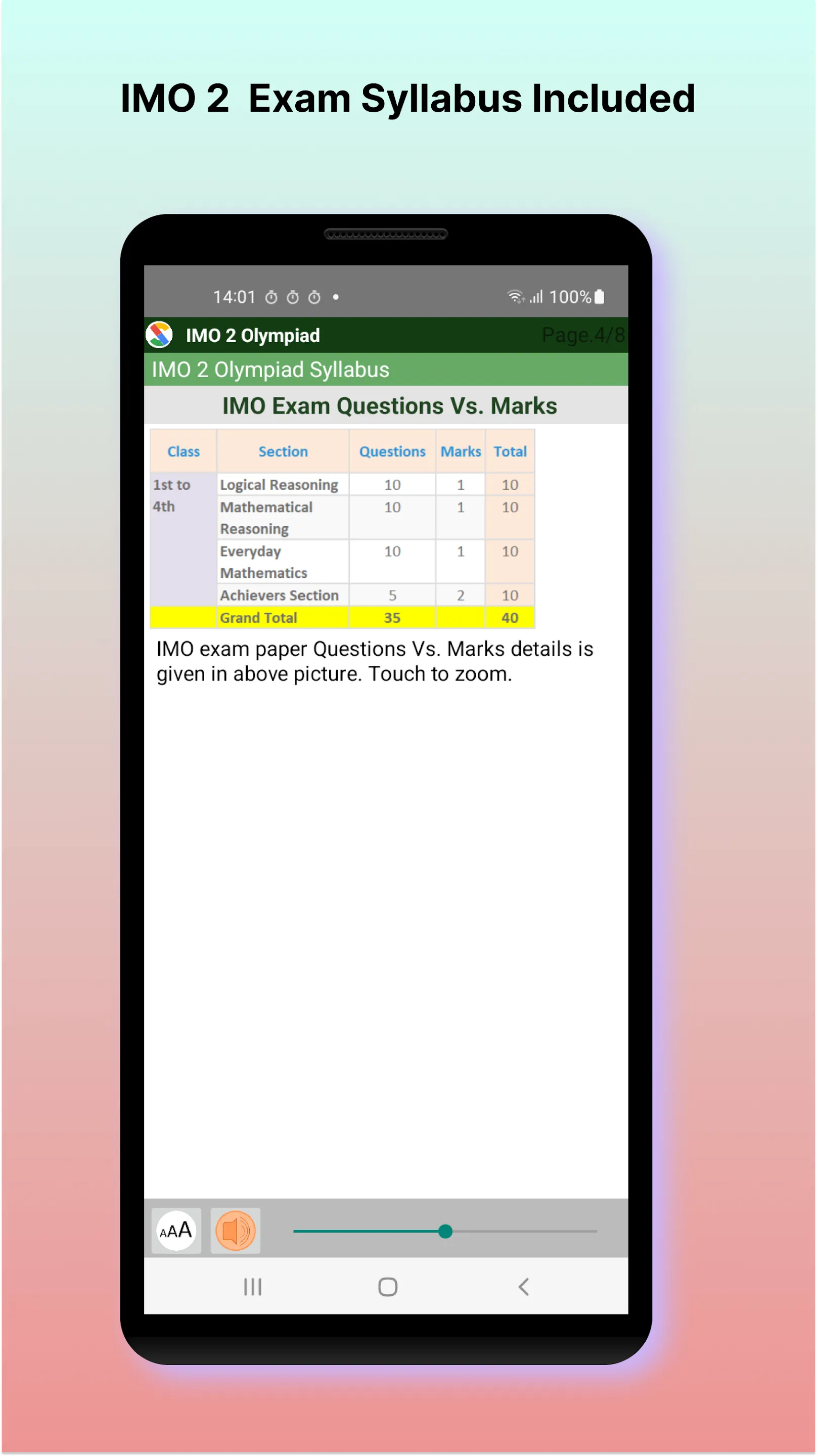 IMO 2 Maths Olympiad | Indus Appstore | Screenshot