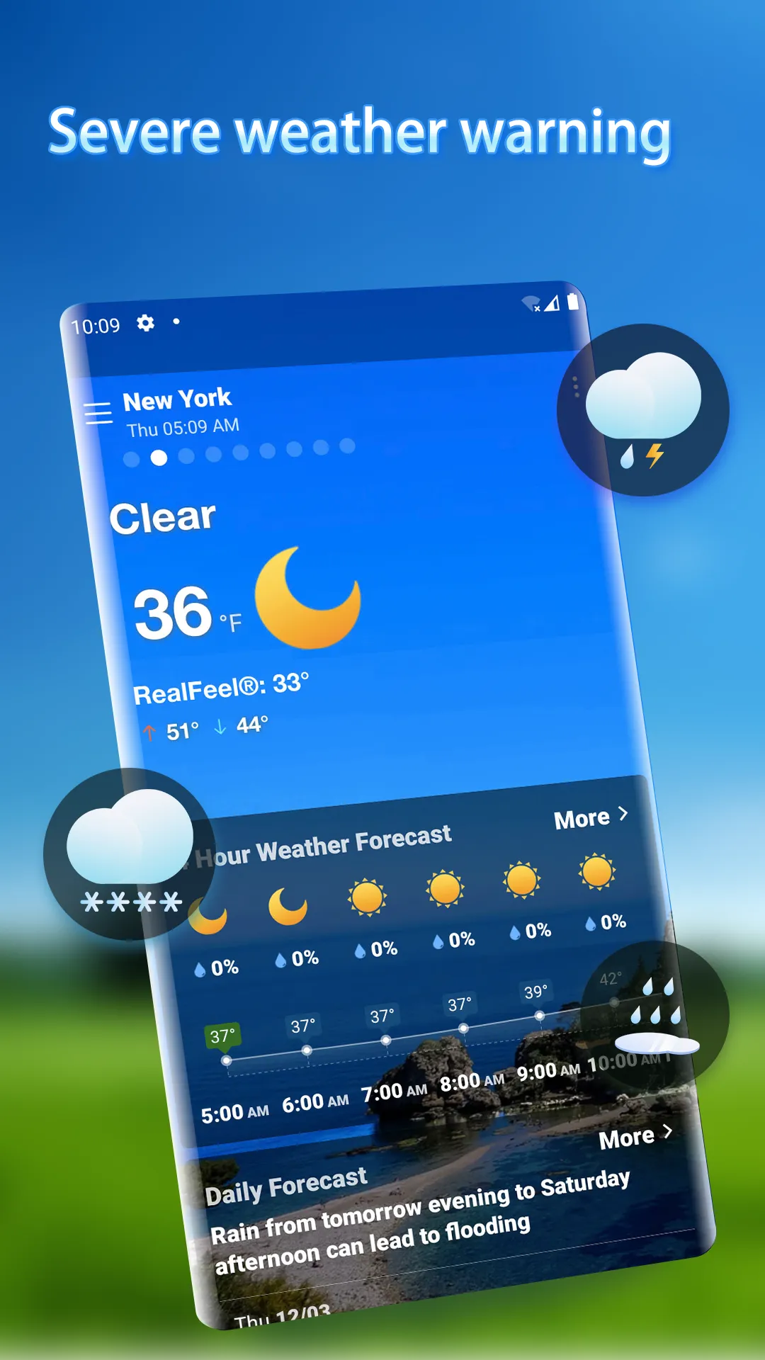 Local Weather Alerts - Widget | Indus Appstore | Screenshot