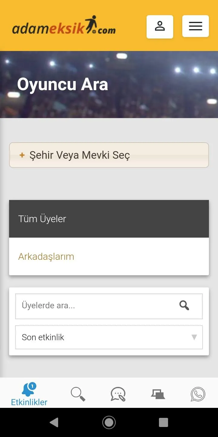 Adam Eksik - Halı Saha Oyuncus | Indus Appstore | Screenshot