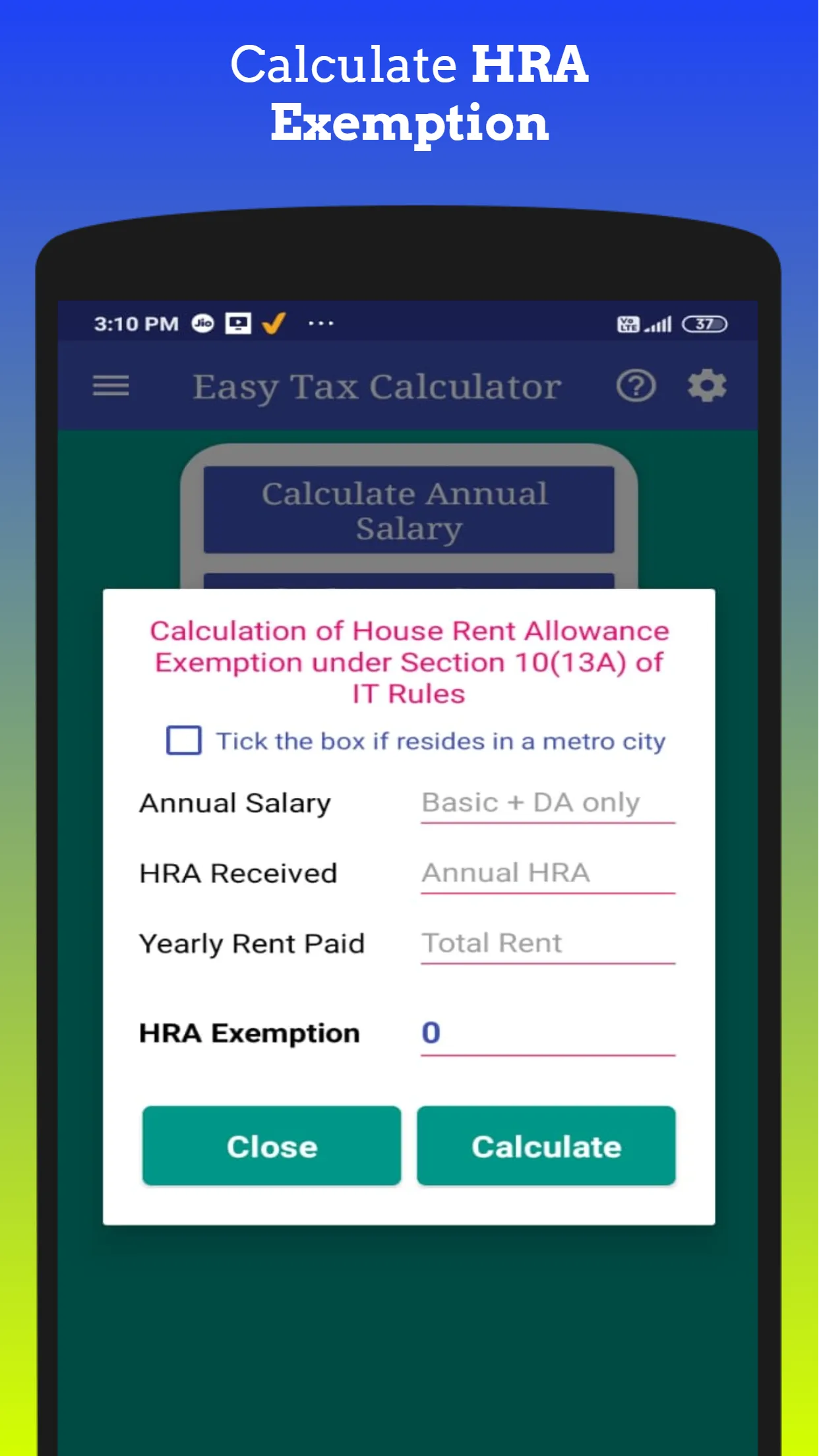 Income Tax Calculator | Indus Appstore | Screenshot