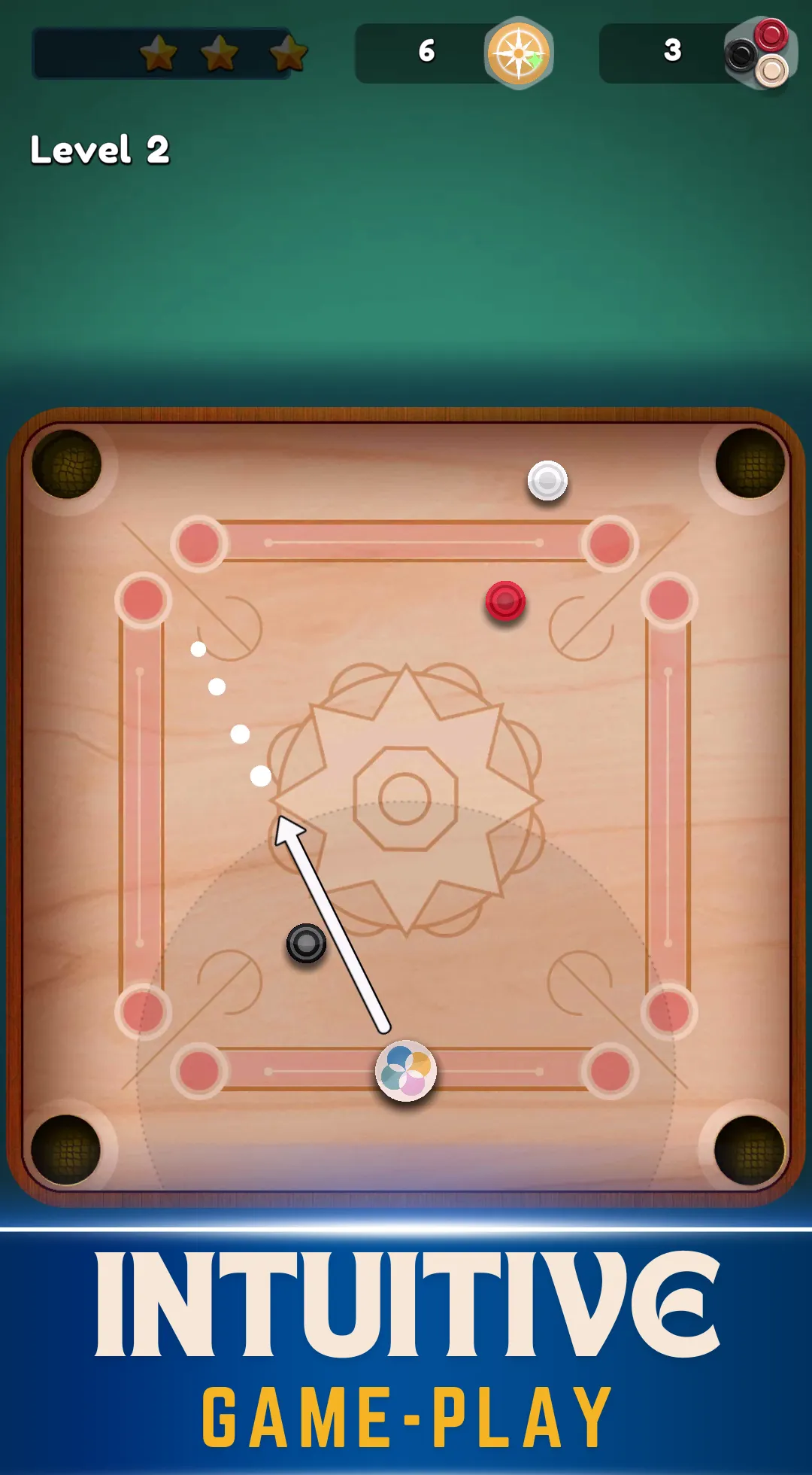 Carrom Board Stars 3D | Indus Appstore | Screenshot