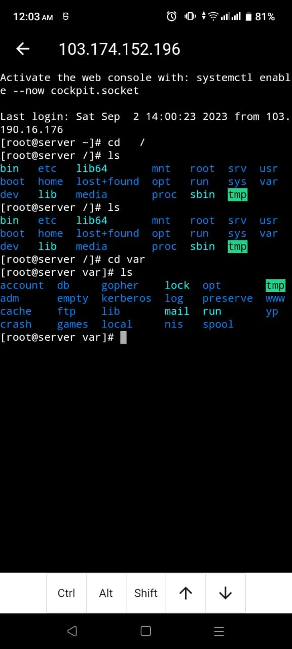 SSH Terminal | Indus Appstore | Screenshot