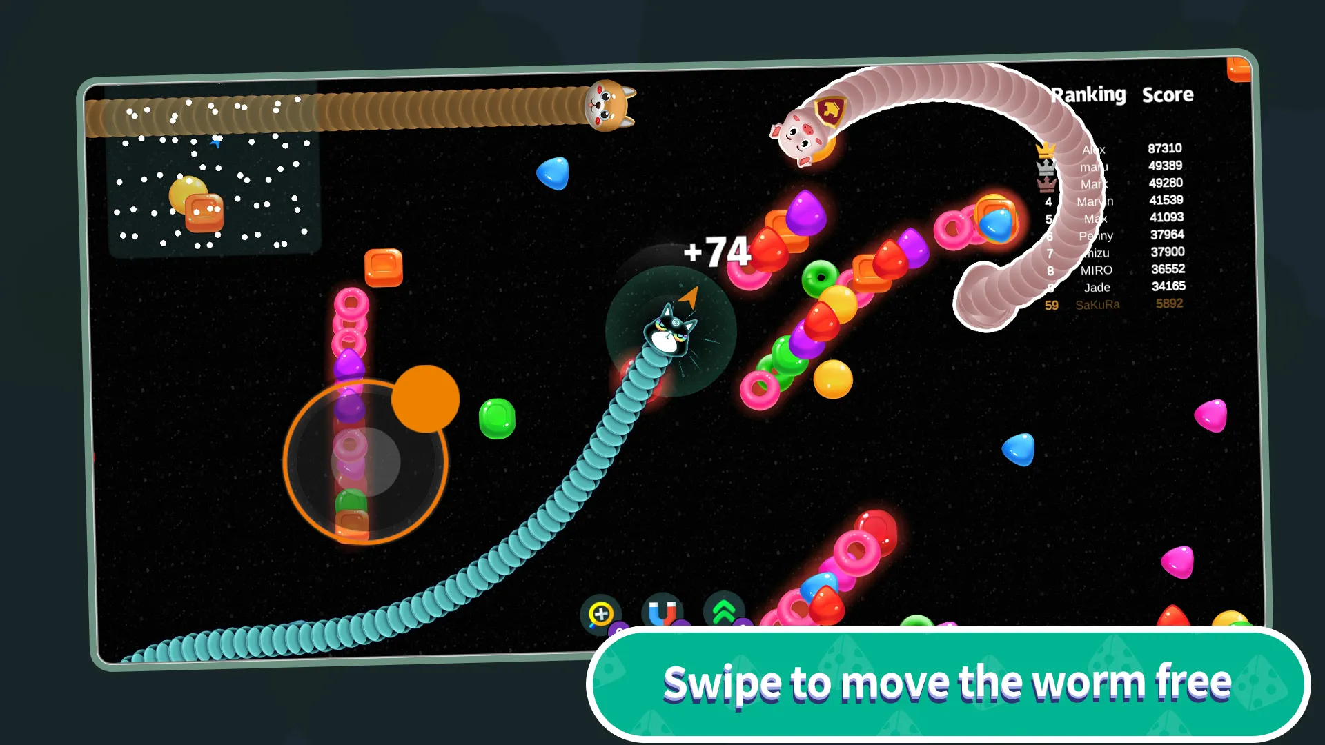 Snake VS Worm: AI Production | Indus Appstore | Screenshot