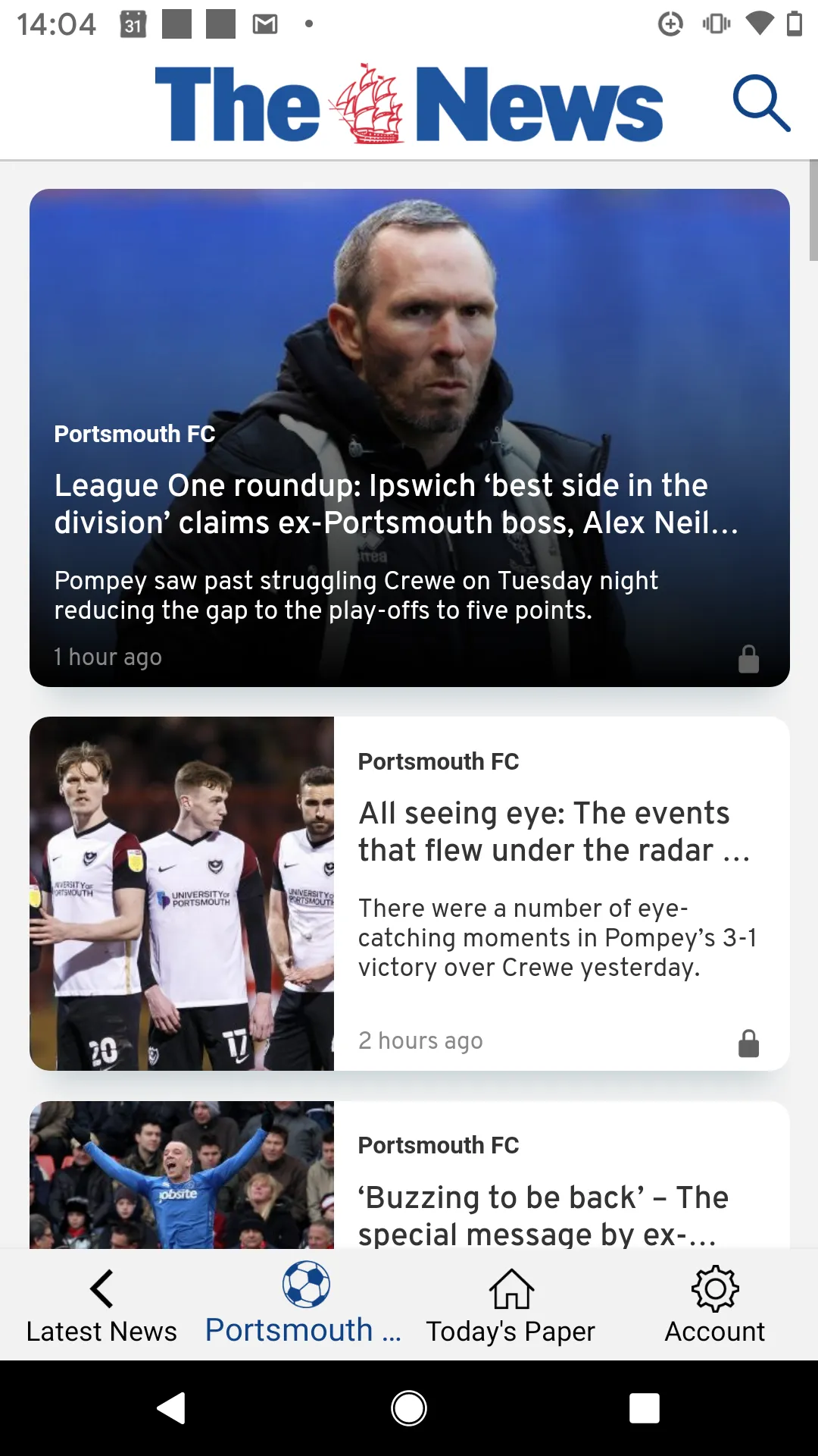 The Portsmouth News Newspaper | Indus Appstore | Screenshot