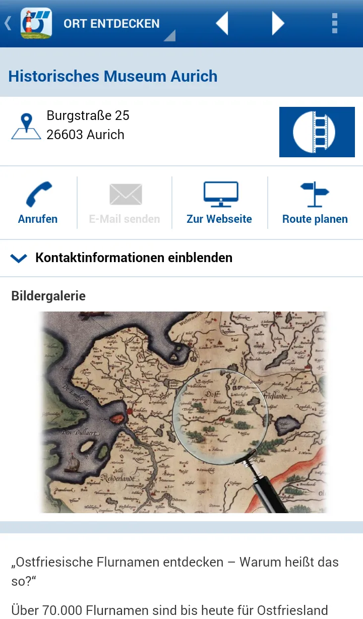 Ostfriesland App – Reiseführer | Indus Appstore | Screenshot