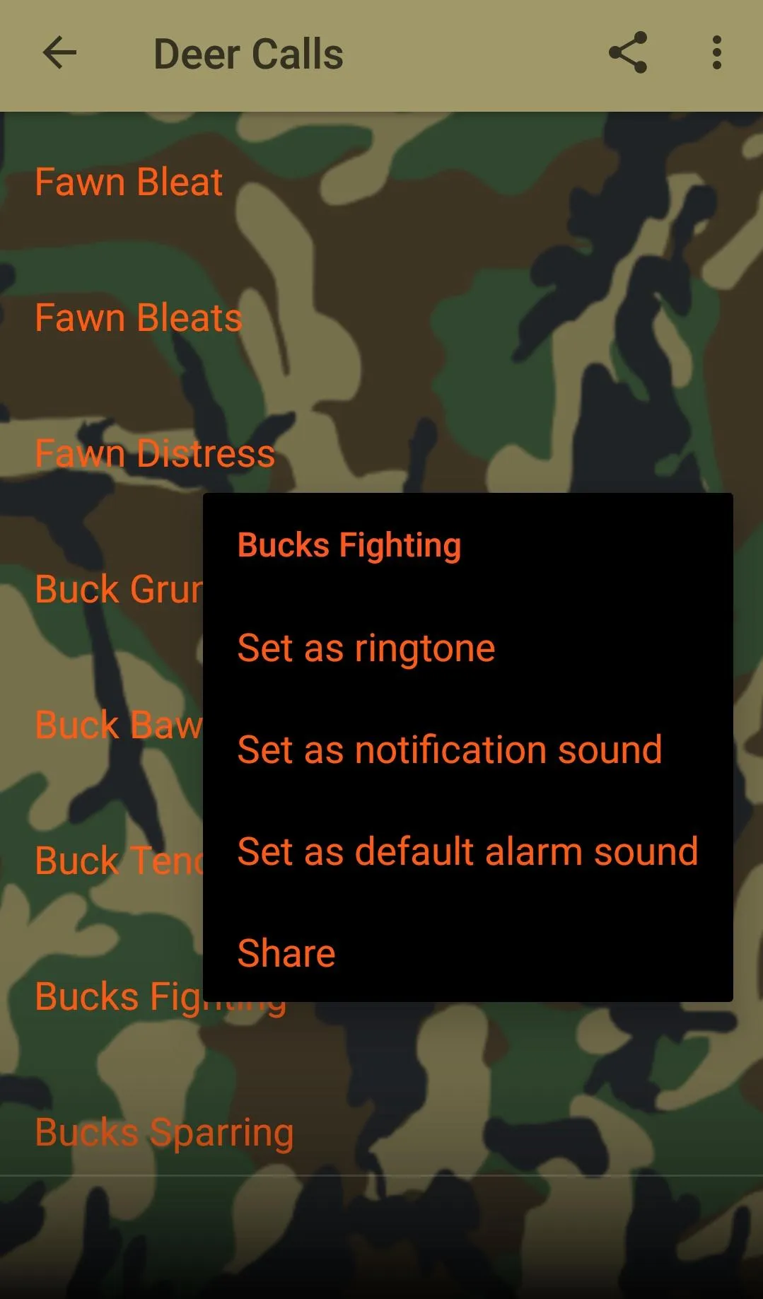 Deer Hunting Calls Soundboard | Indus Appstore | Screenshot