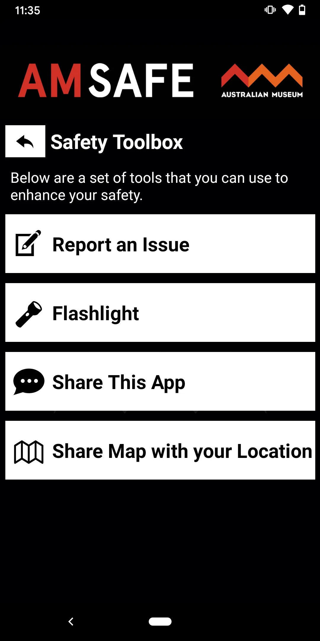 AM Safe | Indus Appstore | Screenshot