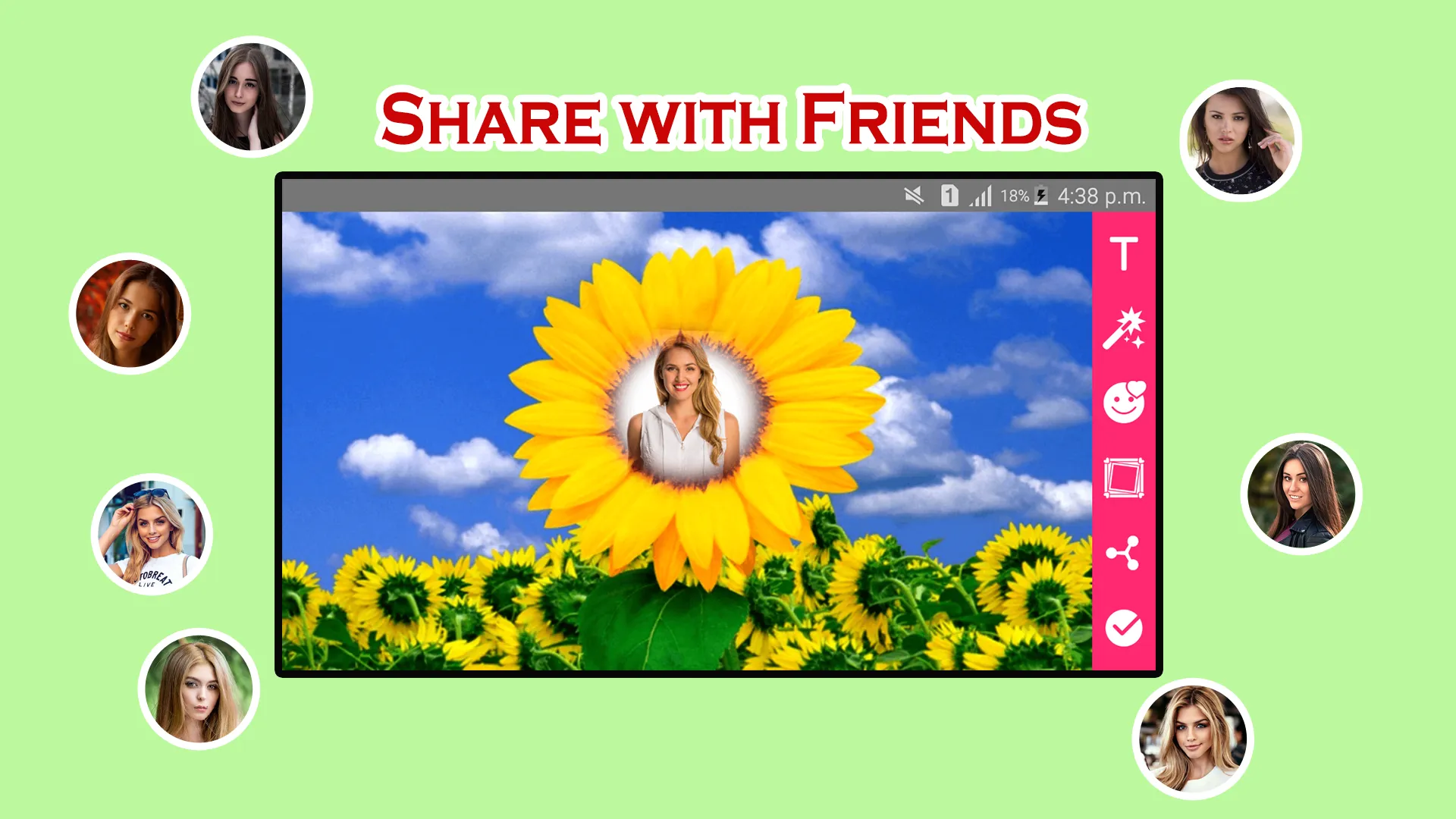 Sunflower Photo Frames | Indus Appstore | Screenshot