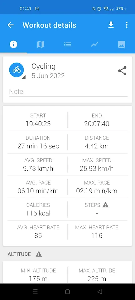 Caynax - Running & Cycling GPS | Indus Appstore | Screenshot