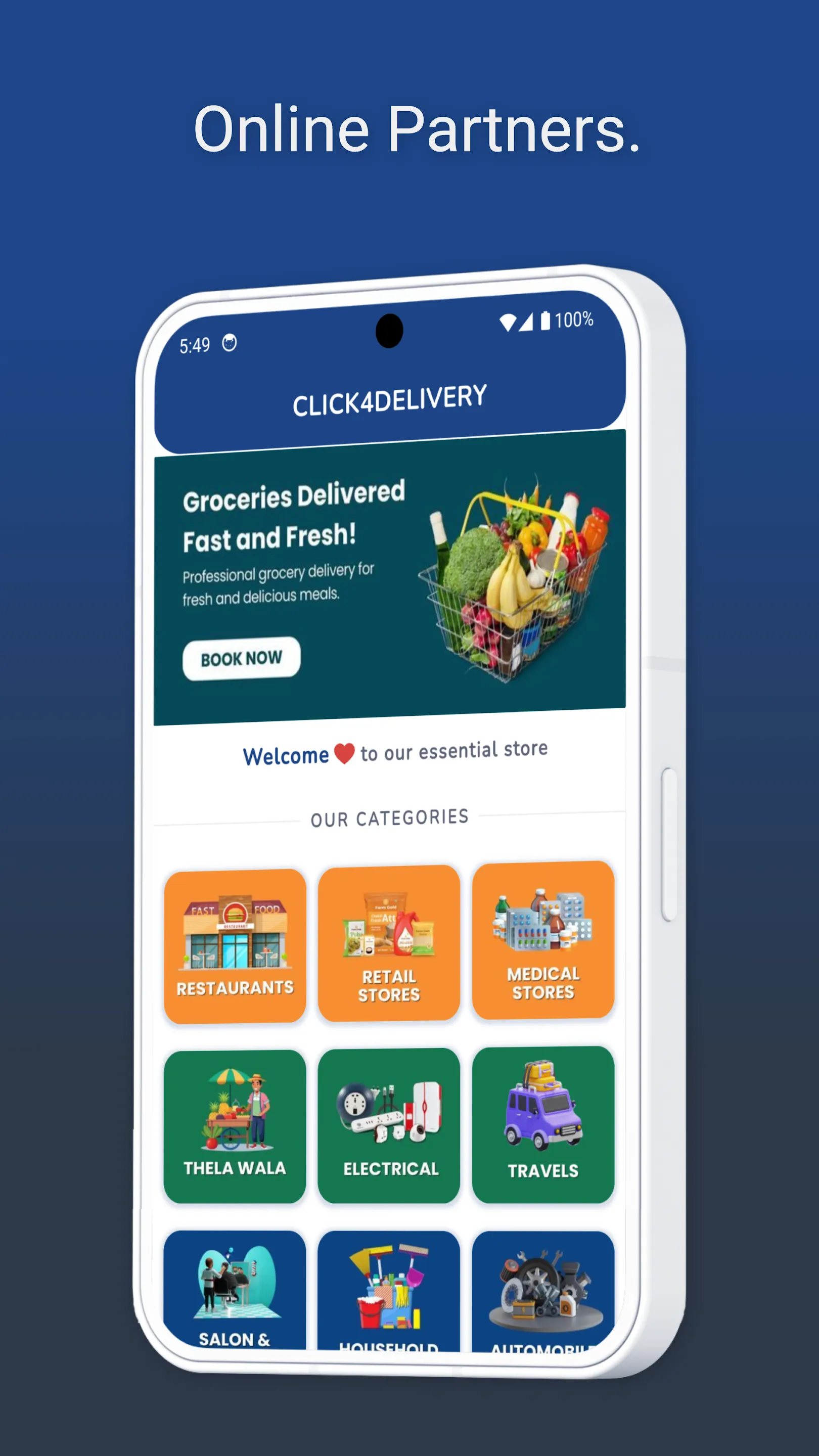 Click4Delivery | Indus Appstore | Screenshot