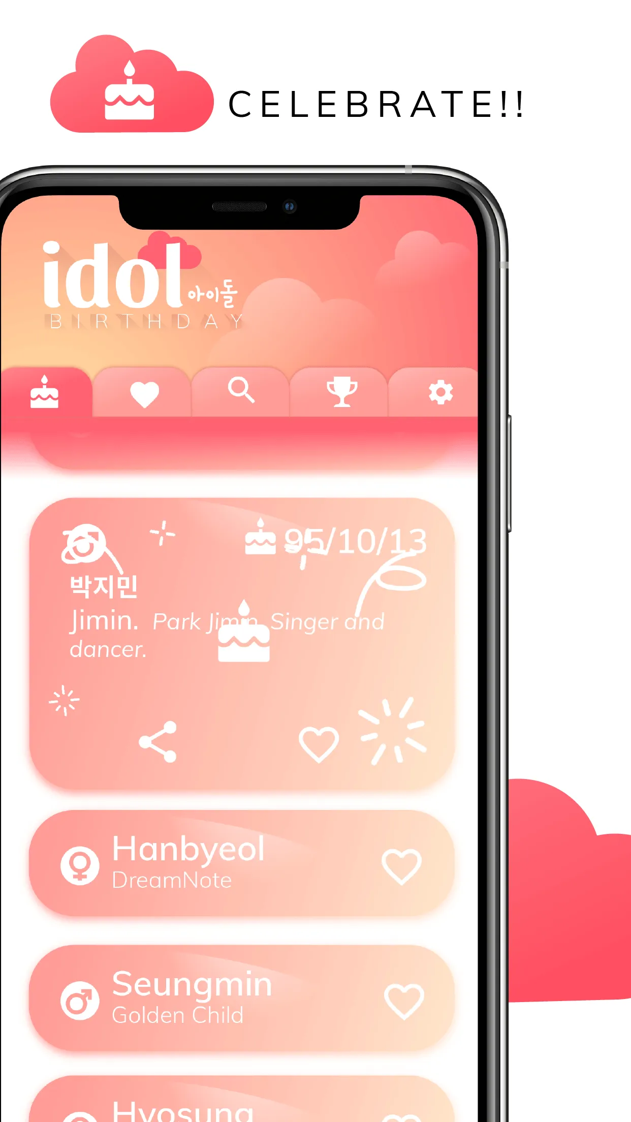 Kpop Idol Birthday Reminder | Indus Appstore | Screenshot