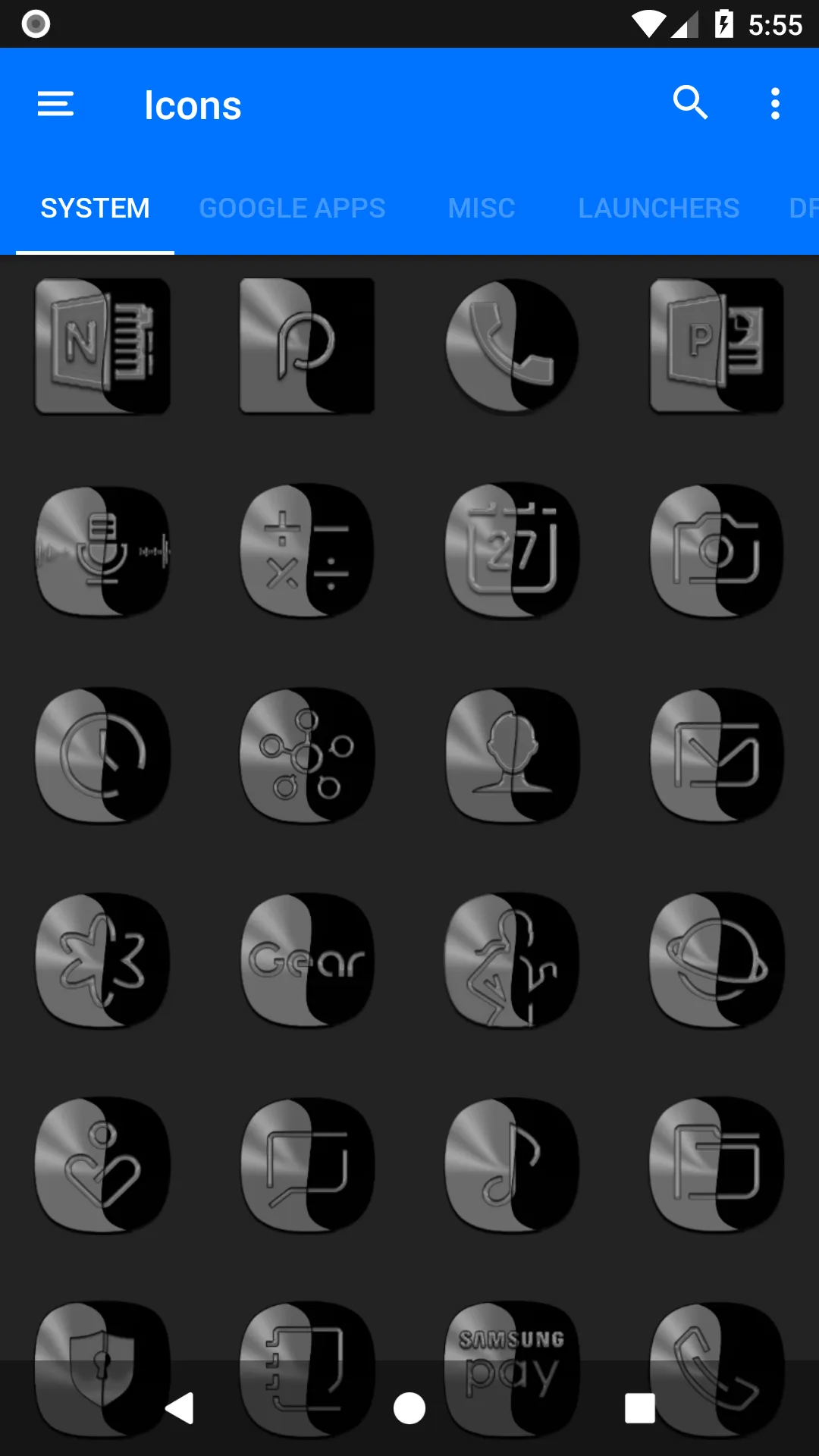 Wicked Grey Icon Pack | Indus Appstore | Screenshot