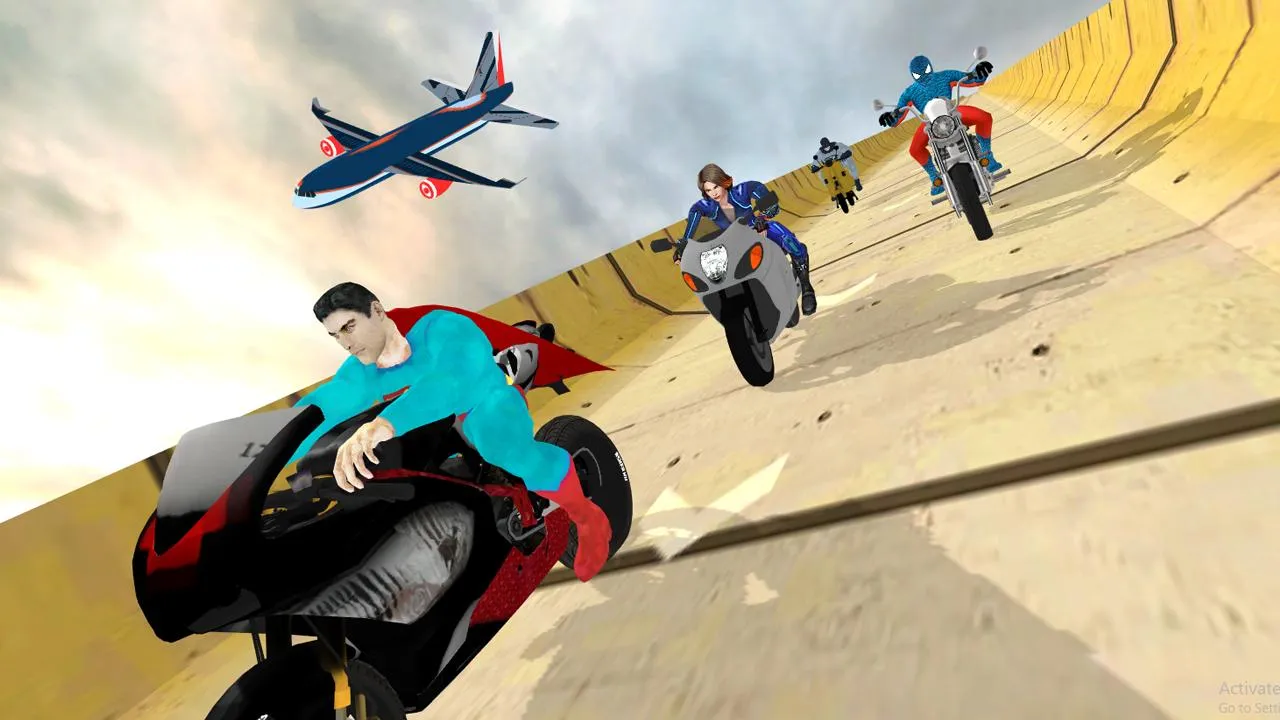 Super Hero Bike Mega Ramp 3 | Indus Appstore | Screenshot