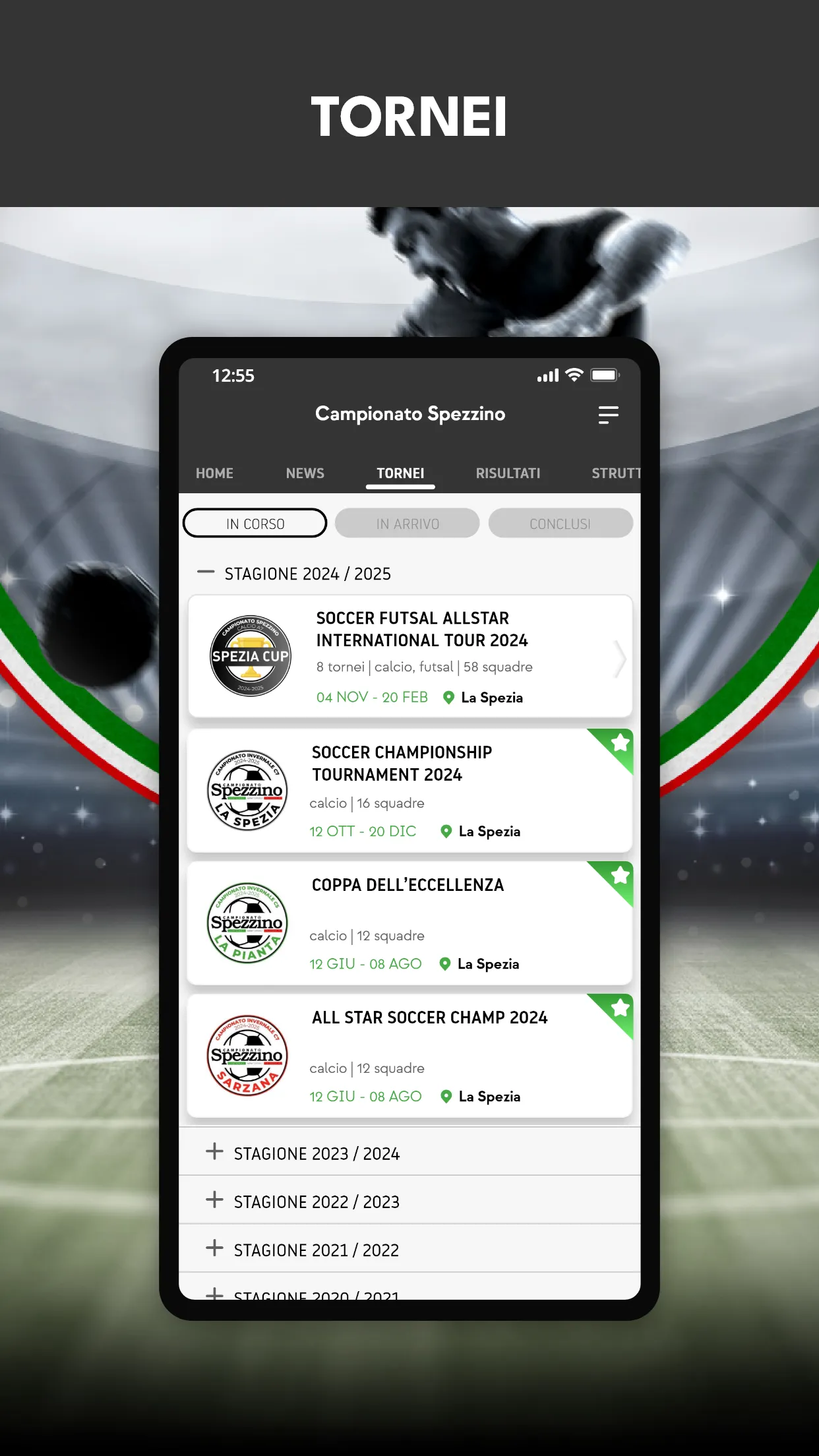 Campionato Spezzino | Indus Appstore | Screenshot