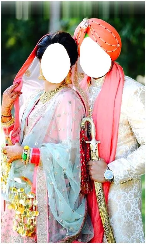 Couple Punjabi Wedding Frames | Indus Appstore | Screenshot