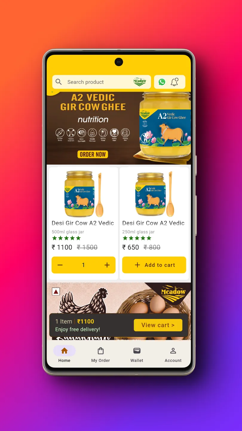 Meadow : A2 Milk & Grocery | Indus Appstore | Screenshot