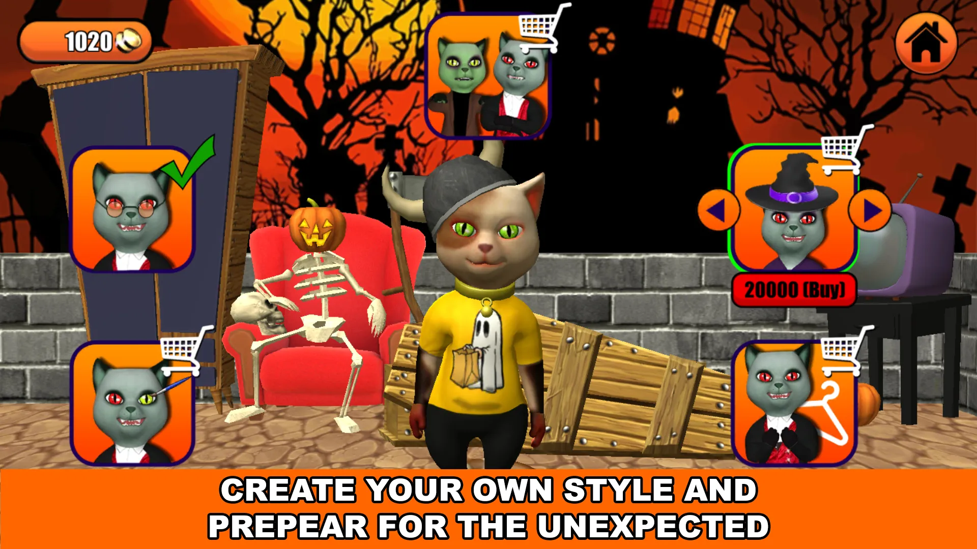 Talking Cat Leo Halloween Fun | Indus Appstore | Screenshot