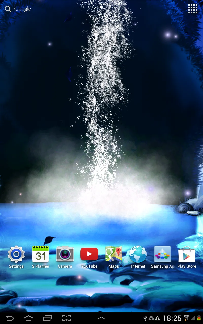 Night 3D Waterfall Wallpaper | Indus Appstore | Screenshot