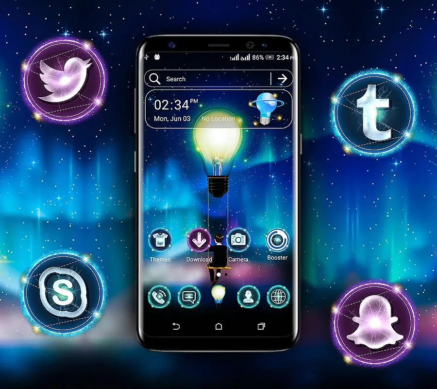 Light Bulb Launcher Theme | Indus Appstore | Screenshot