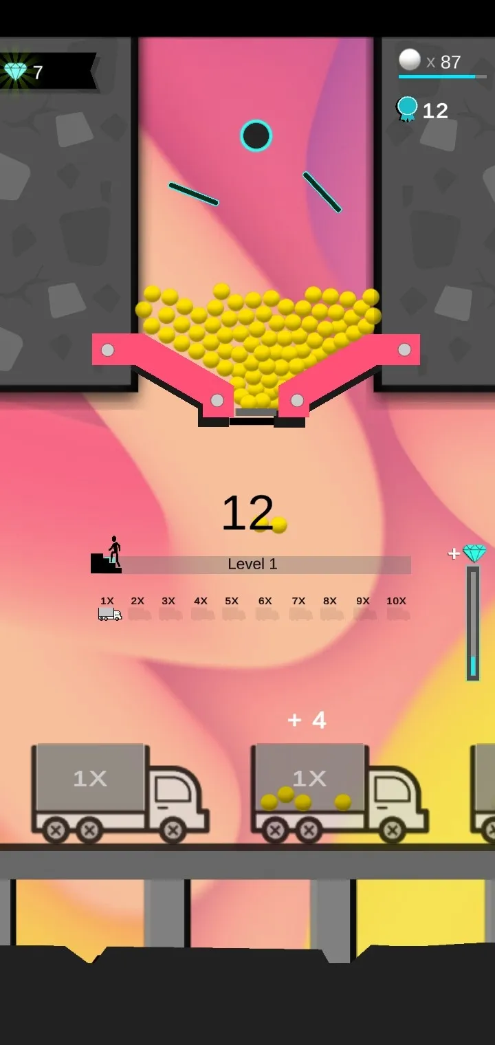 100 Sand Balls Falling | Indus Appstore | Screenshot