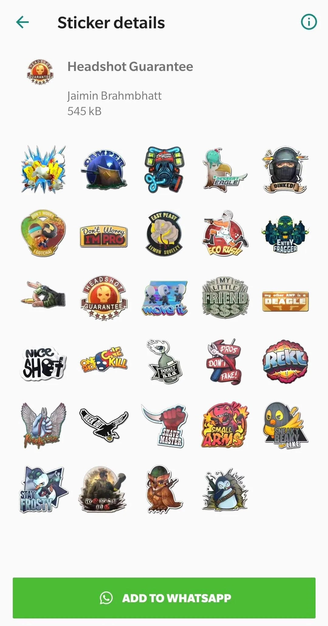 Counter Sticker WAStickerApps | Indus Appstore | Screenshot