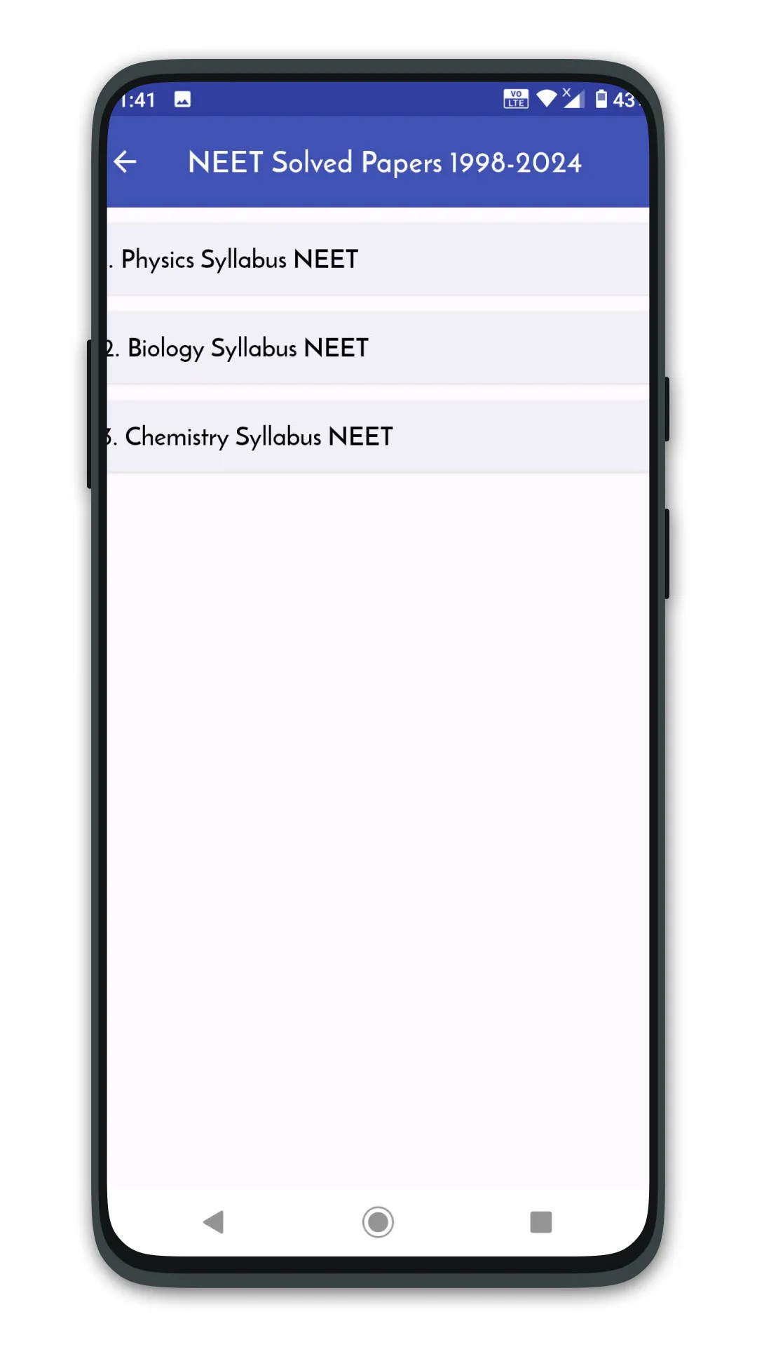 NEET Solved Papers Offline | Indus Appstore | Screenshot