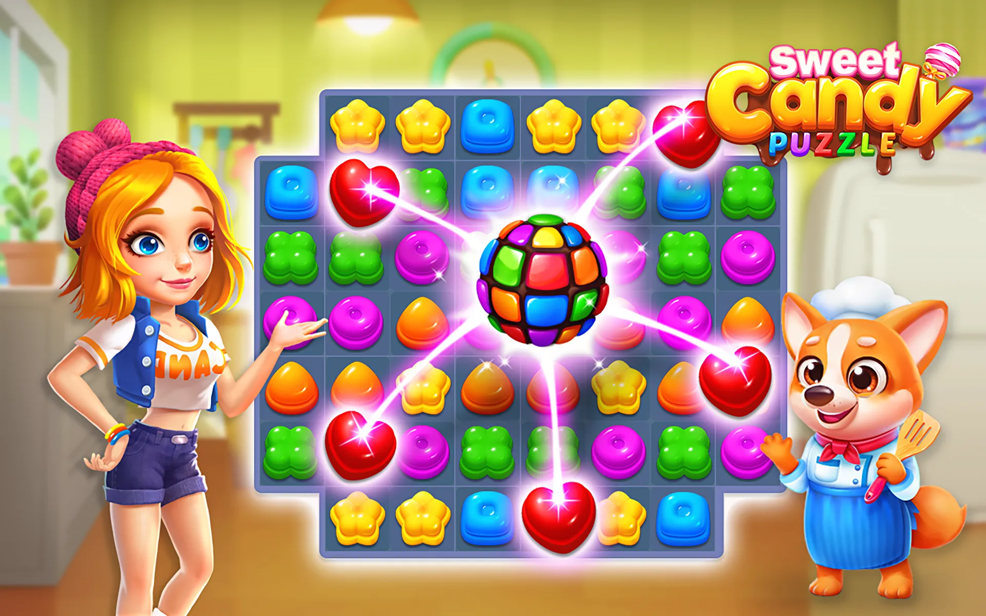 Sweet Candy Puzzle: Match Game | Indus Appstore | Screenshot