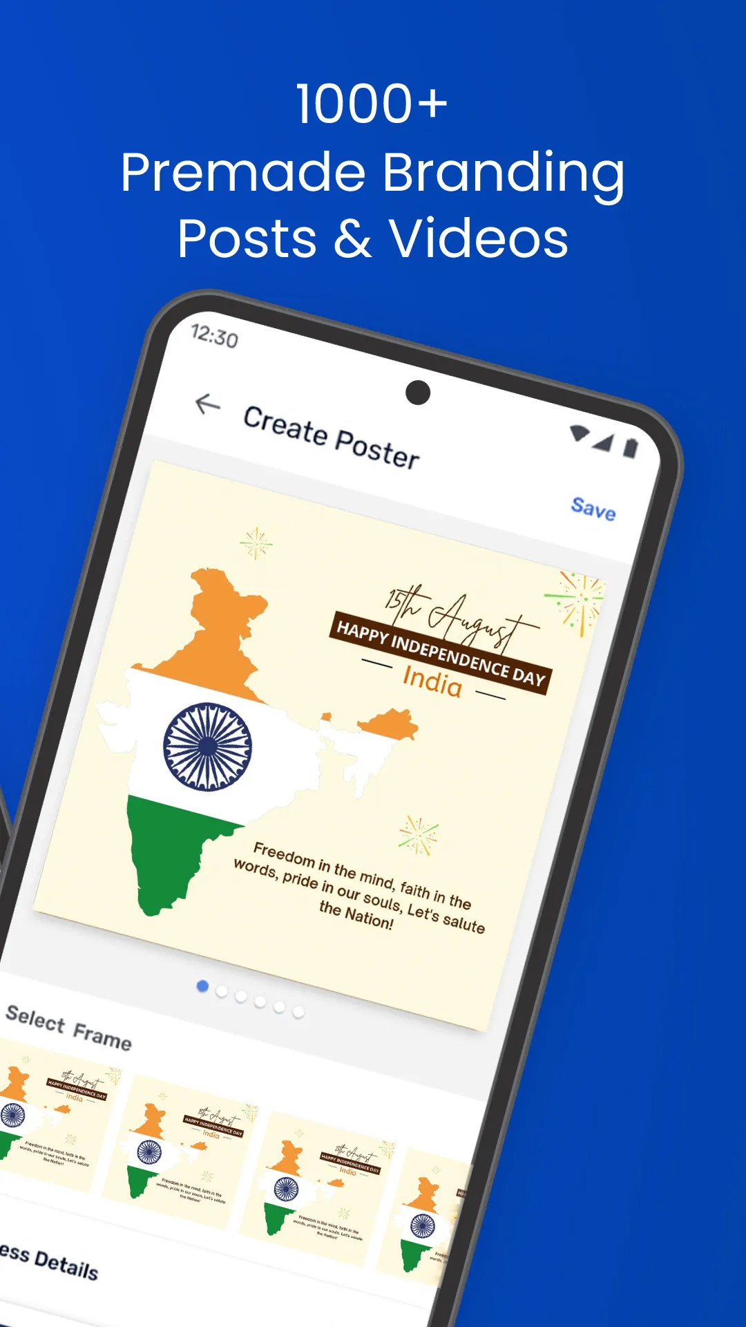 mySandesh - Poster Maker | Indus Appstore | Screenshot